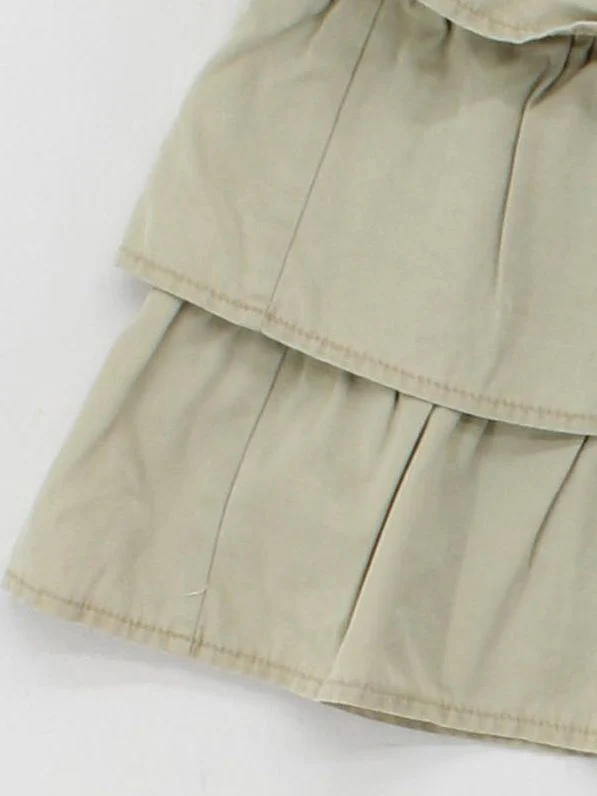 Quiksilver Women's Mini Skirt XS Tan 100% Cotton Short Mini - Image 4
