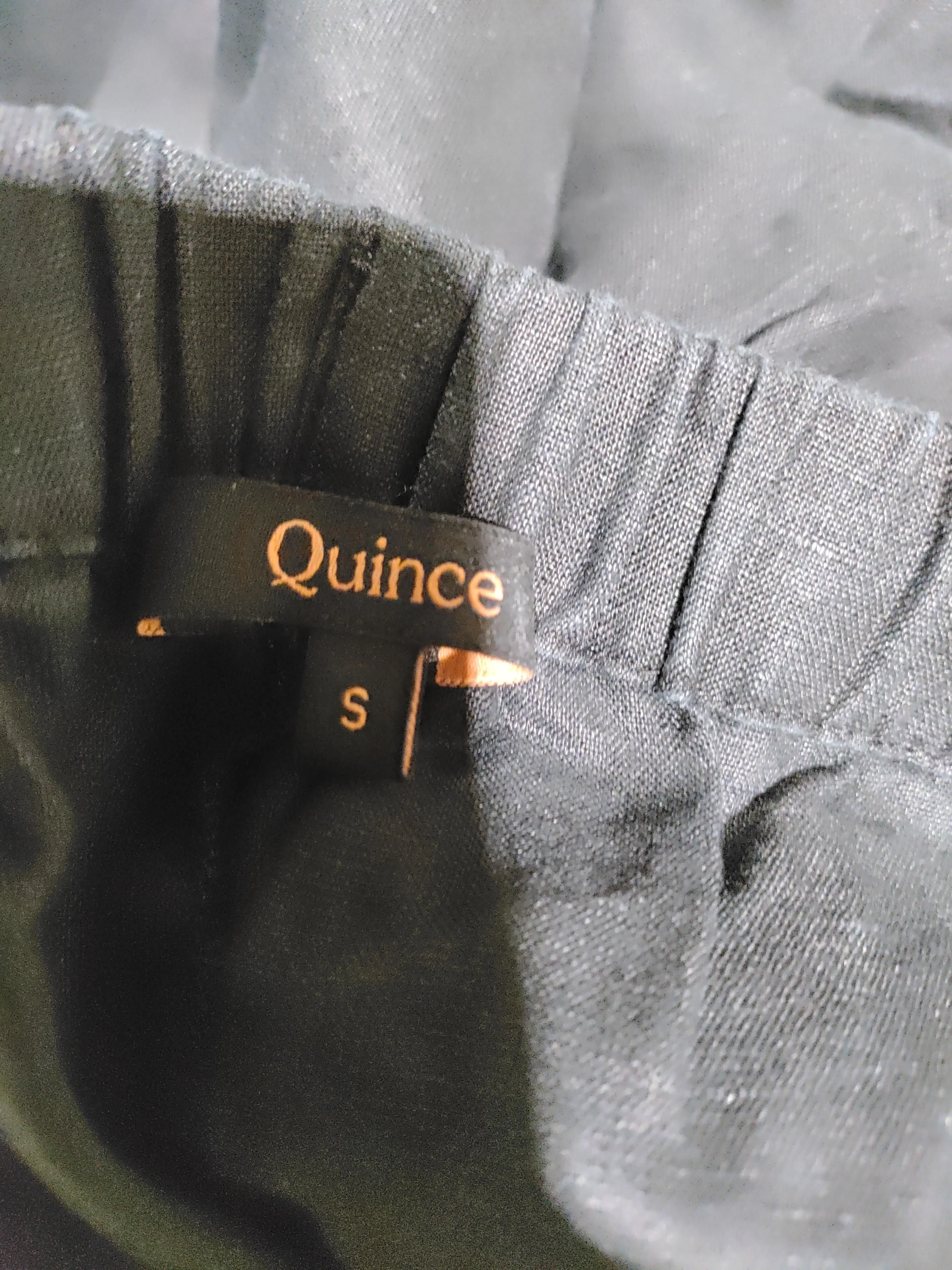 Quince Men's Trousers S Black 100% Linen Straight Chino - Image 5