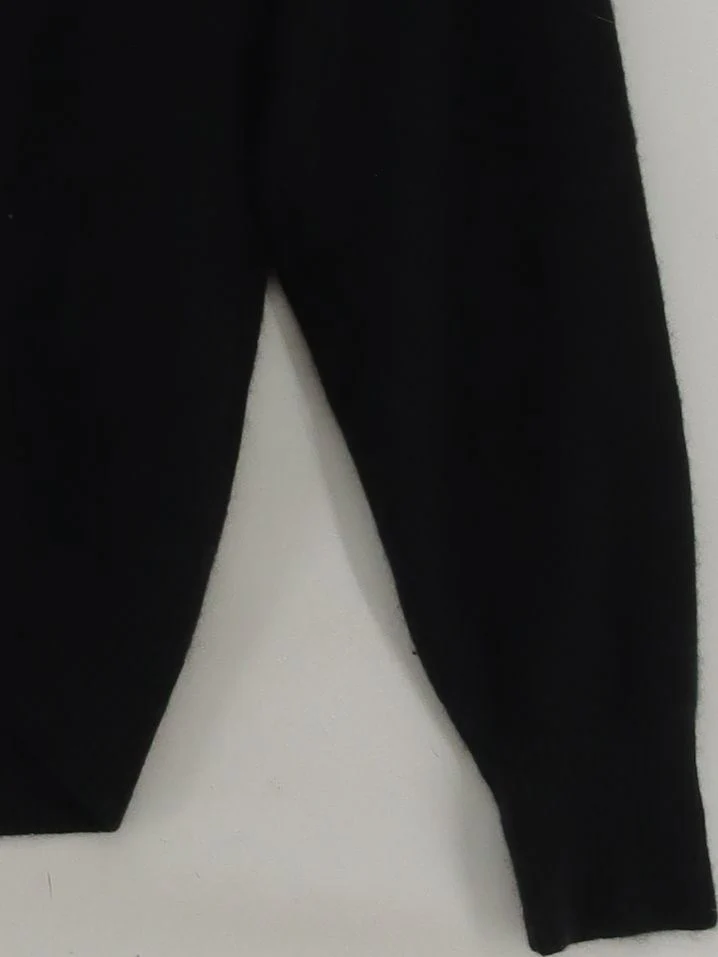 Quince Women's Jumper M Black 100% Cashmere Crew Neck Pullover - Image 4
