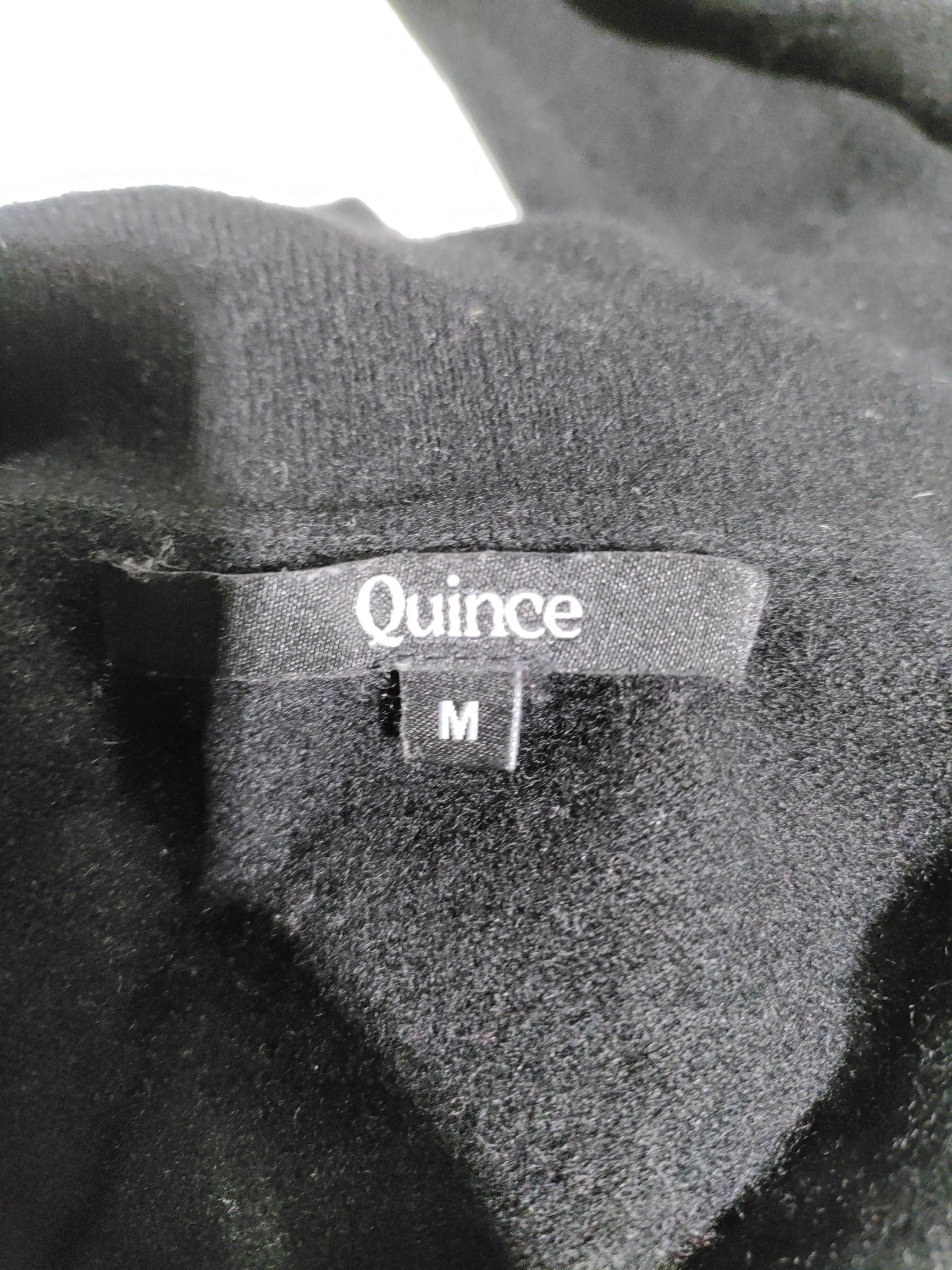 Quince Women's Jumper M Black 100% Cashmere Crew Neck Pullover - Image 5