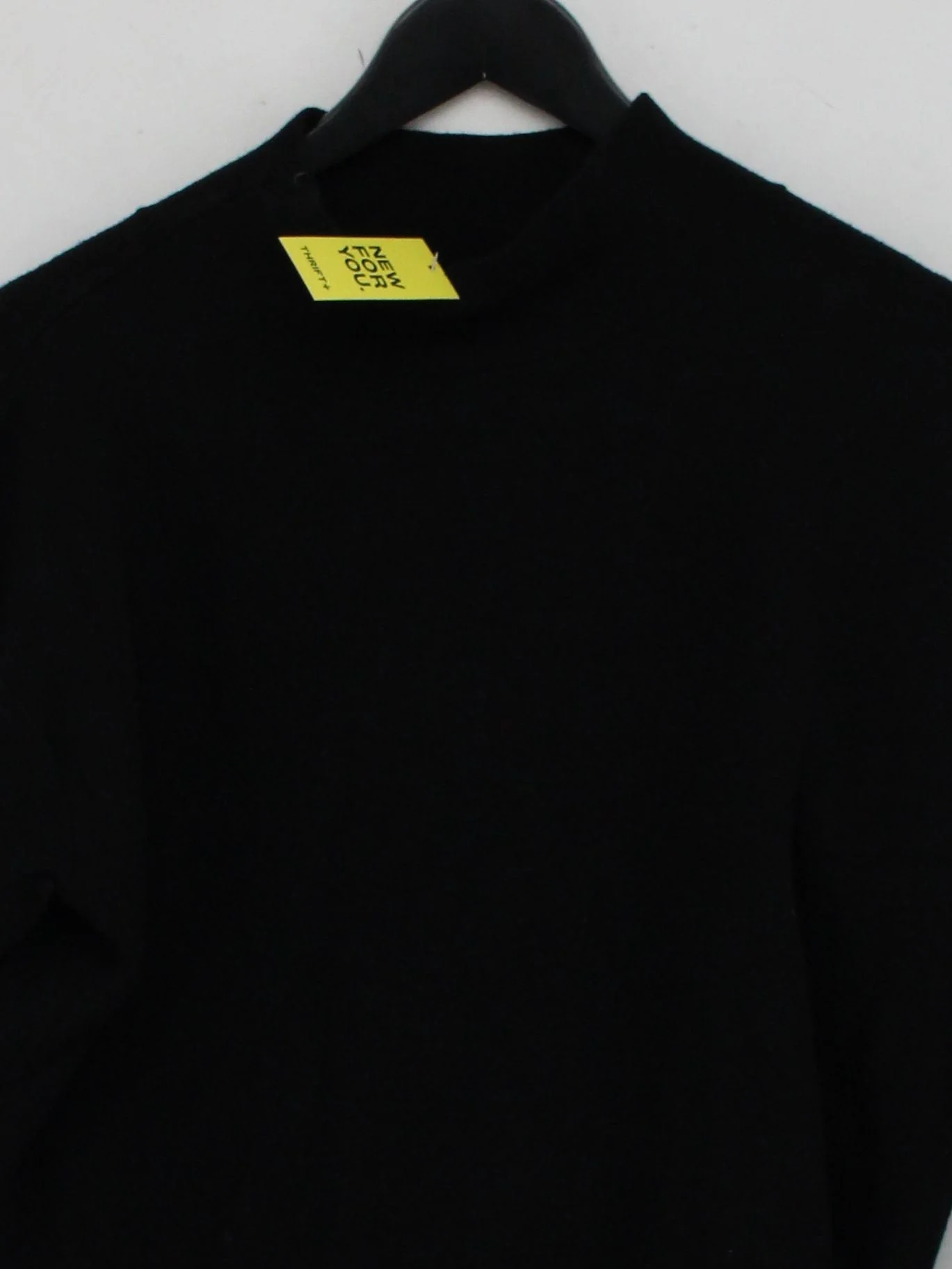 Quince Women's Jumper S Black Viscose with Polyester, Nylon Mock Neck Pullover - Image 3