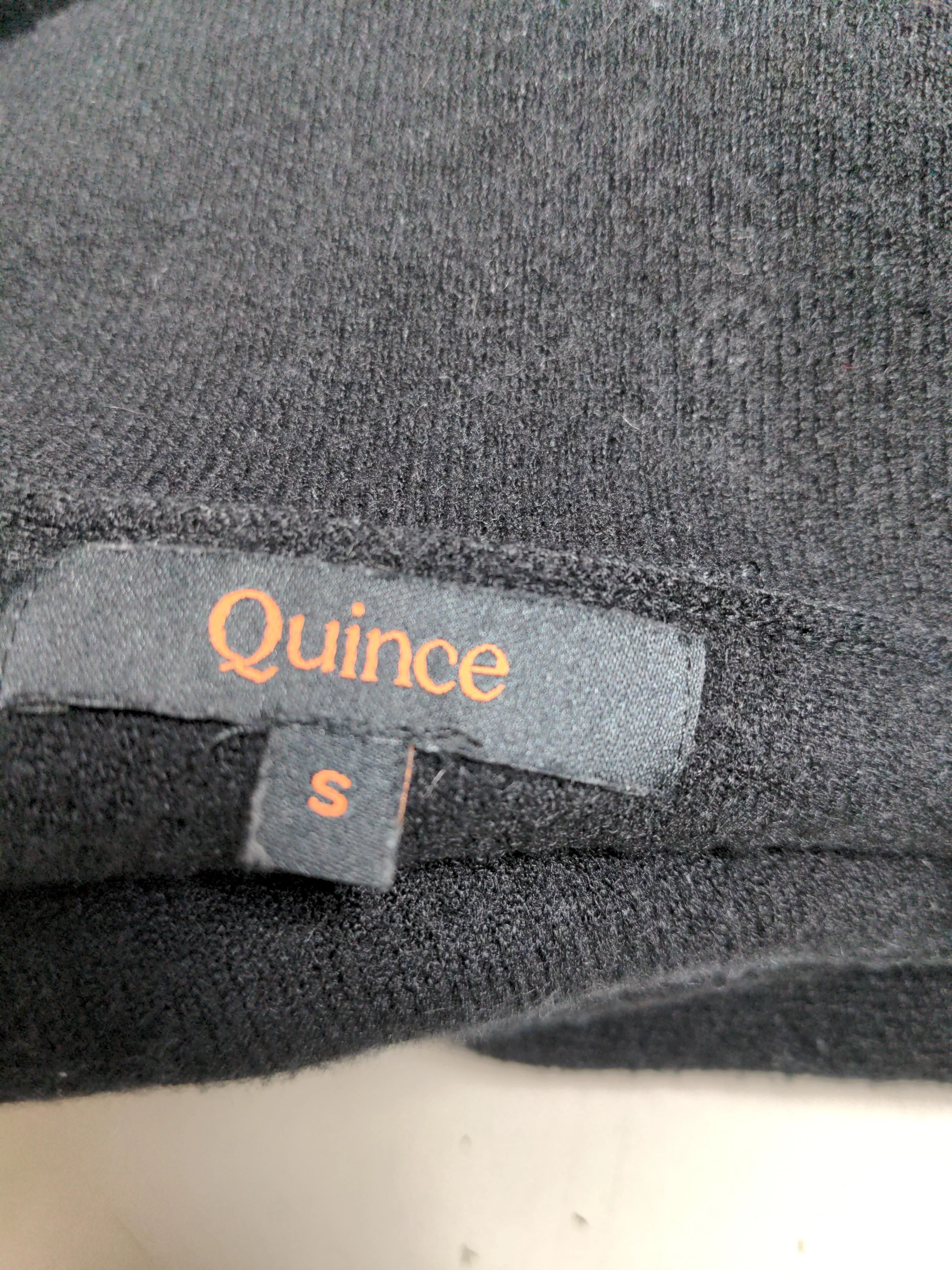 Quince Women's Jumper S Black Viscose with Polyester, Nylon Mock Neck Pullover - Image 5