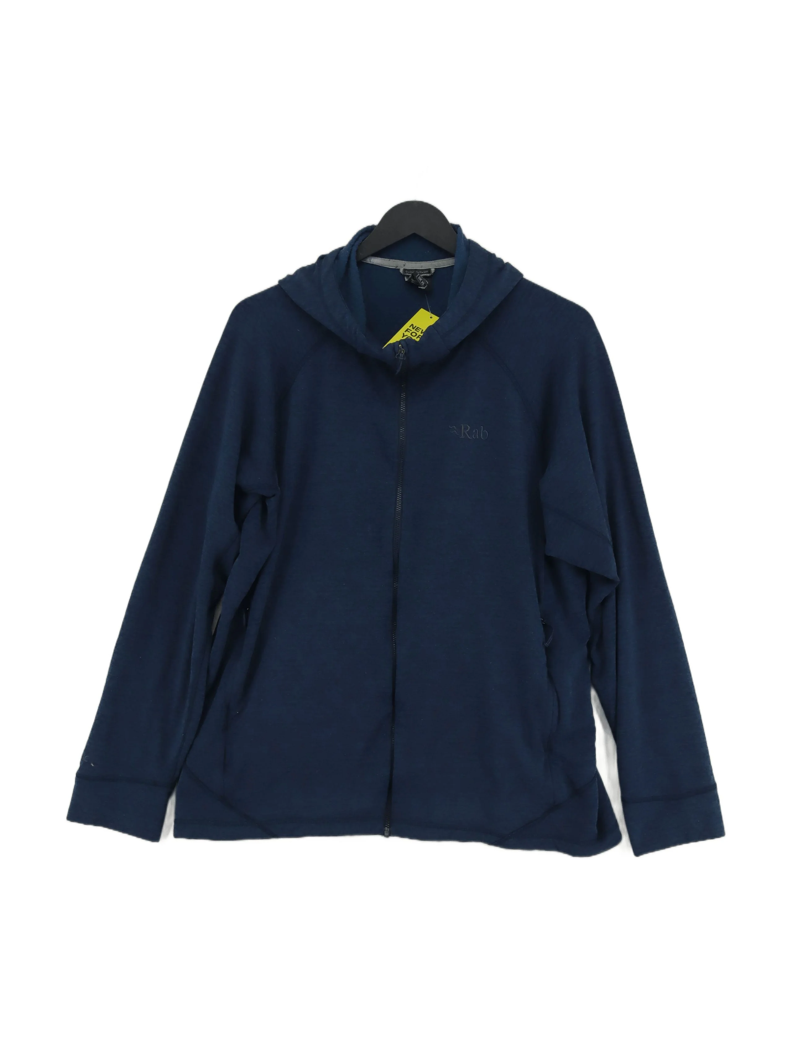 Rab Men's Hoodie XL Blue Polyester with Elastane Pullover