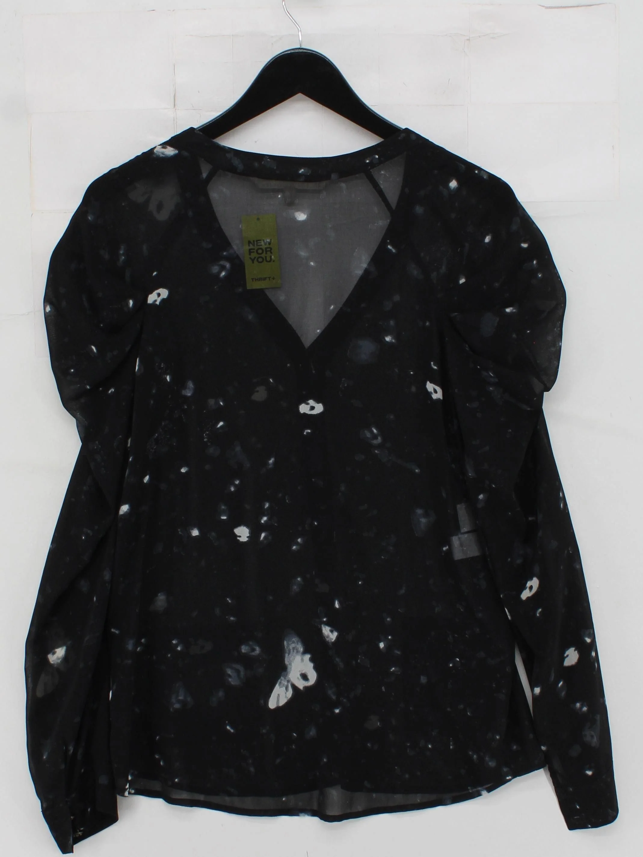 Rachel Roy Women's Blouse L Black 100% Polyester Basic - Image 2