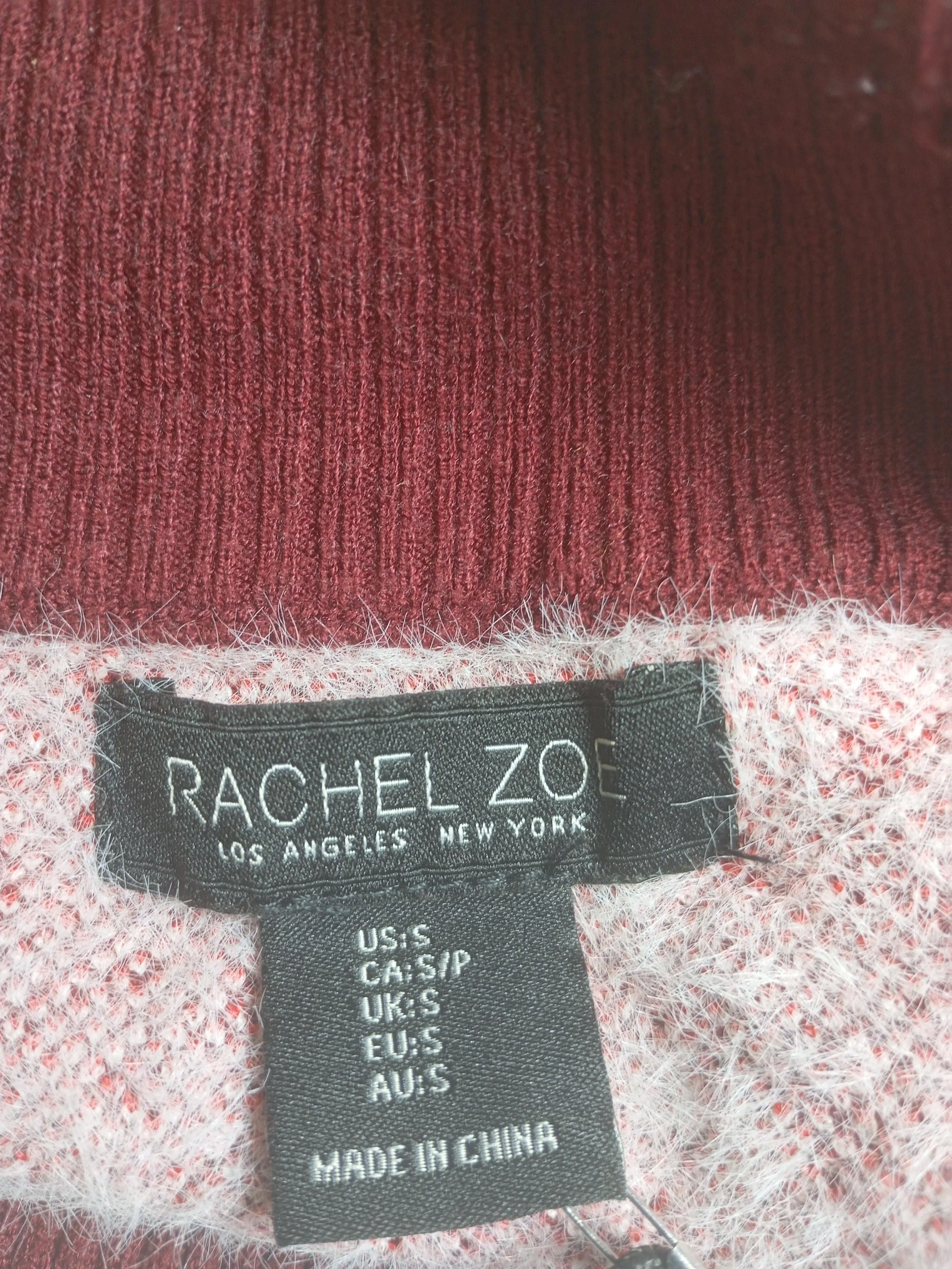 Rachel Zoe Women's Jumper S Multi Nylon with Rayon, Polyester Roll Neck Pullover - Image 5