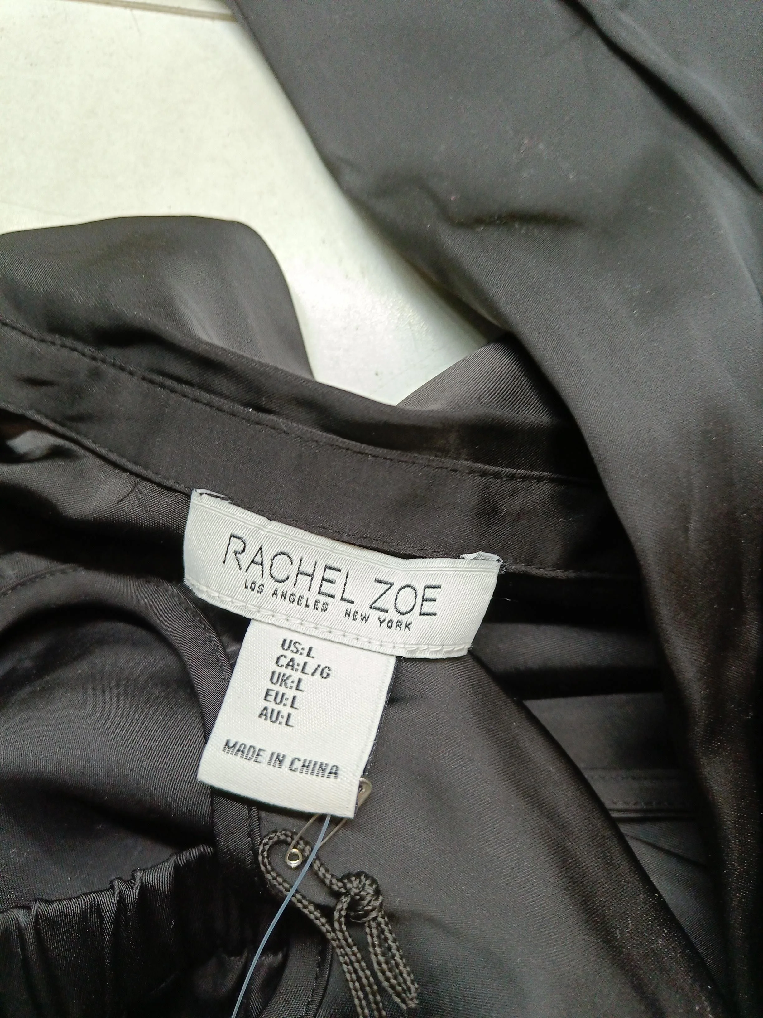Rachel Zoe Women's Shirt L Black 100% Polyester Basic New with tags - Image 5