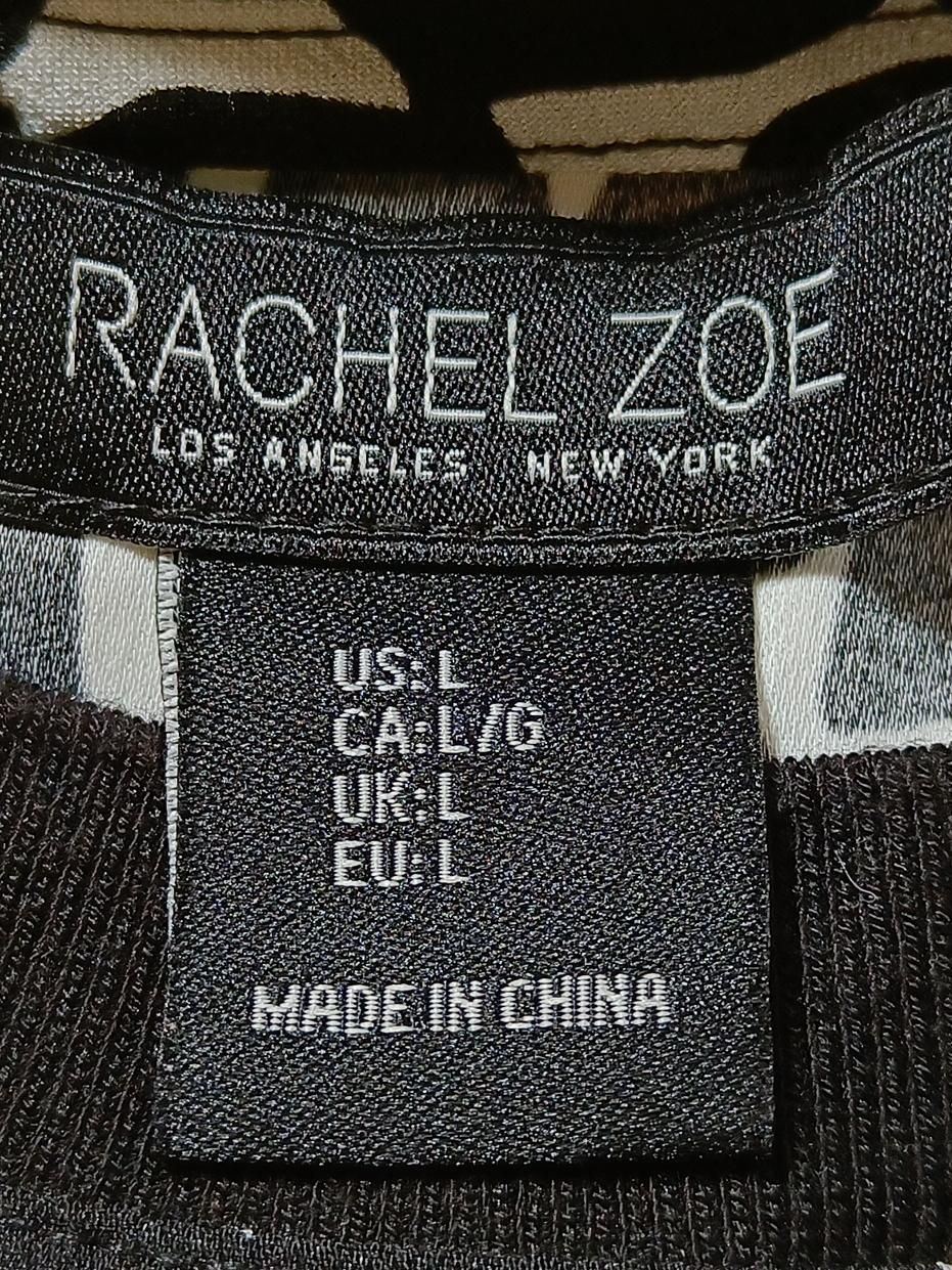 Rachel Zoe Women's T-Shirt L Multi 100% Polyester Basic - Image 5