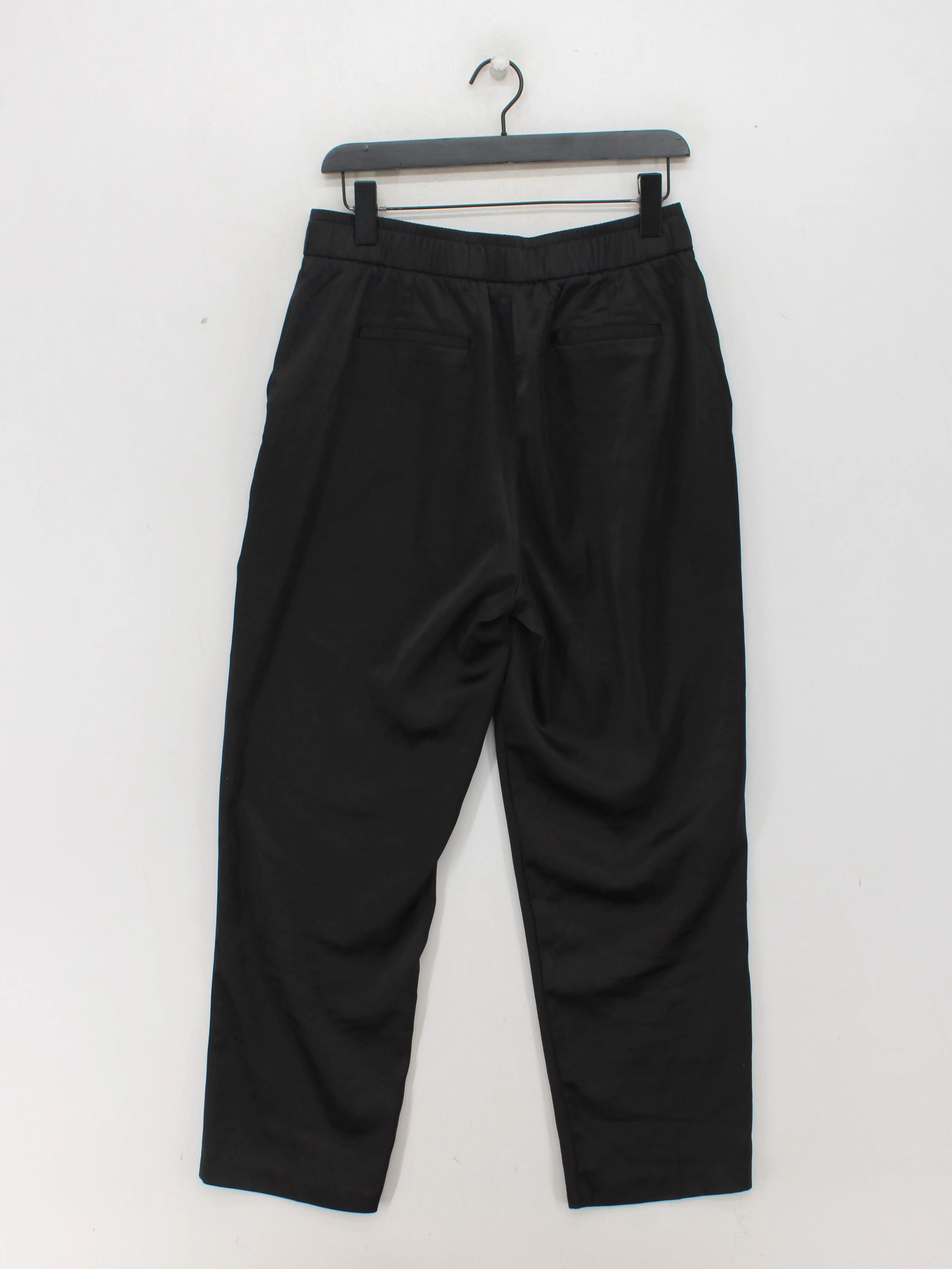 Rachel Zoe Women's Trousers M Black Polyester with Spandex Tapered Sweatpants - Image 2