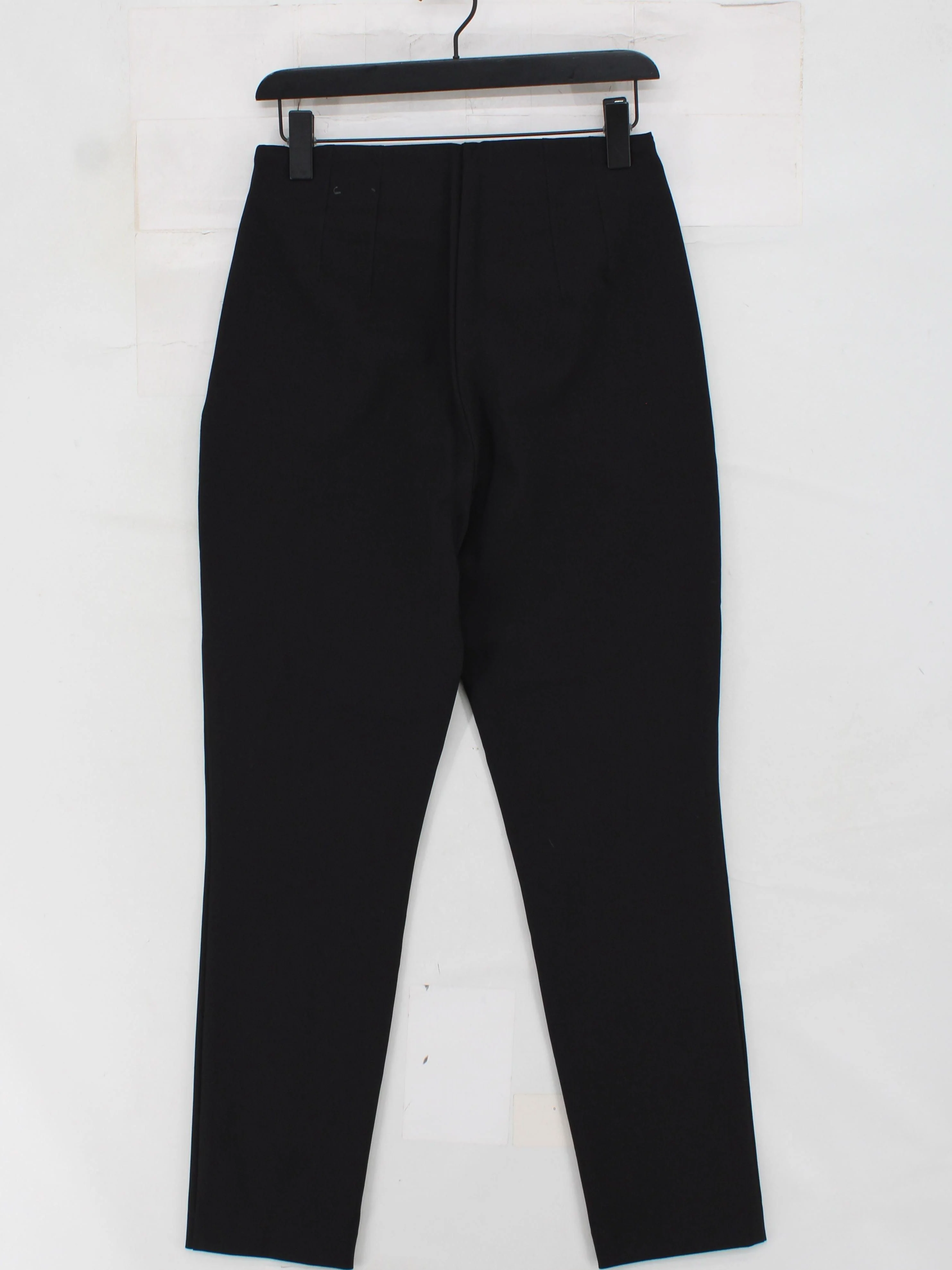 Rachel Zoe Women's Trousers UK 12 Black Nylon with Polyester, Spandex Chino - Image 2
