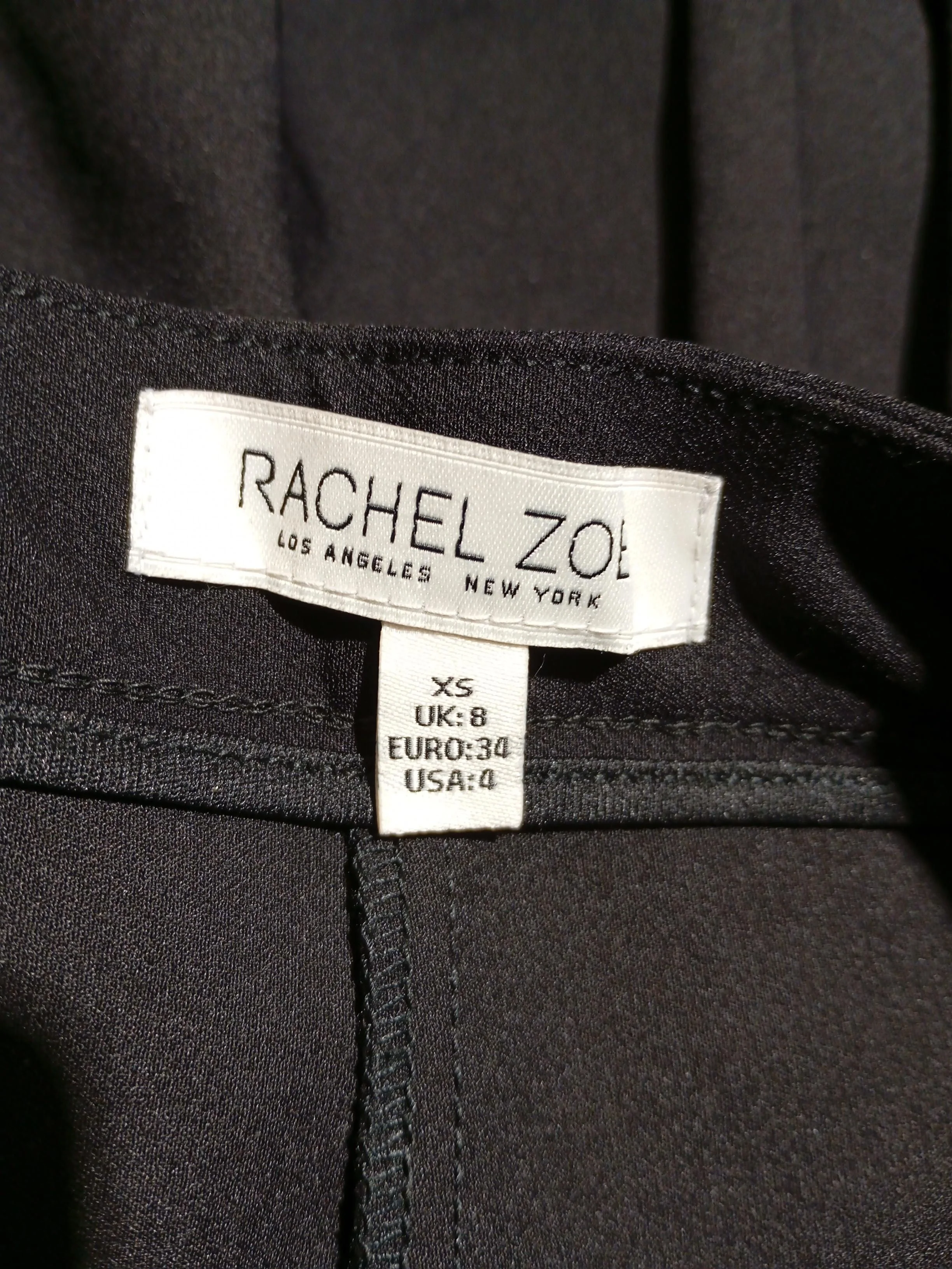 Rachel Zoe Women's Trousers XS Black Nylon with Polyester, Spandex Capri - Image 5