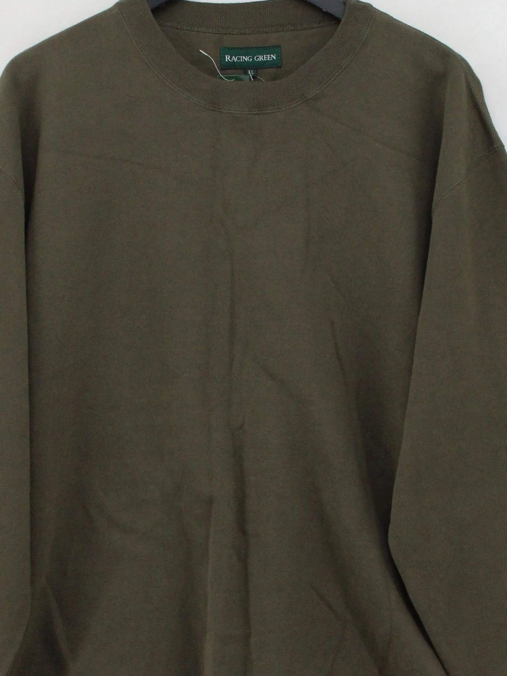 Racing Green Men's Hoodie XL Green Cotton with Polyester Pullover New with tags - Image 3