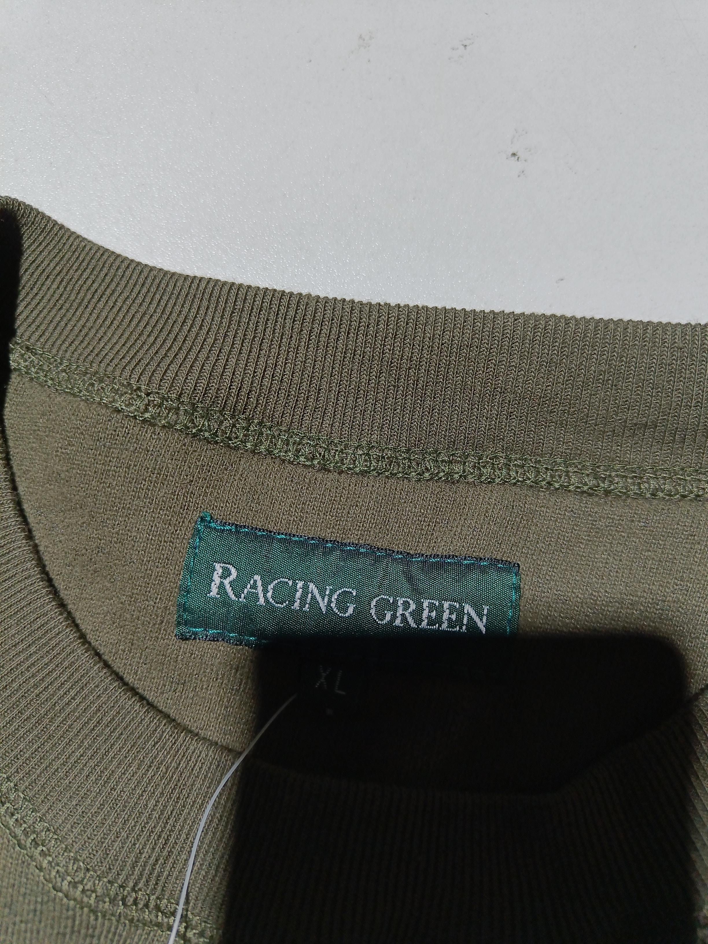 Racing Green Men's Hoodie XL Green Cotton with Polyester Pullover New with tags - Image 5