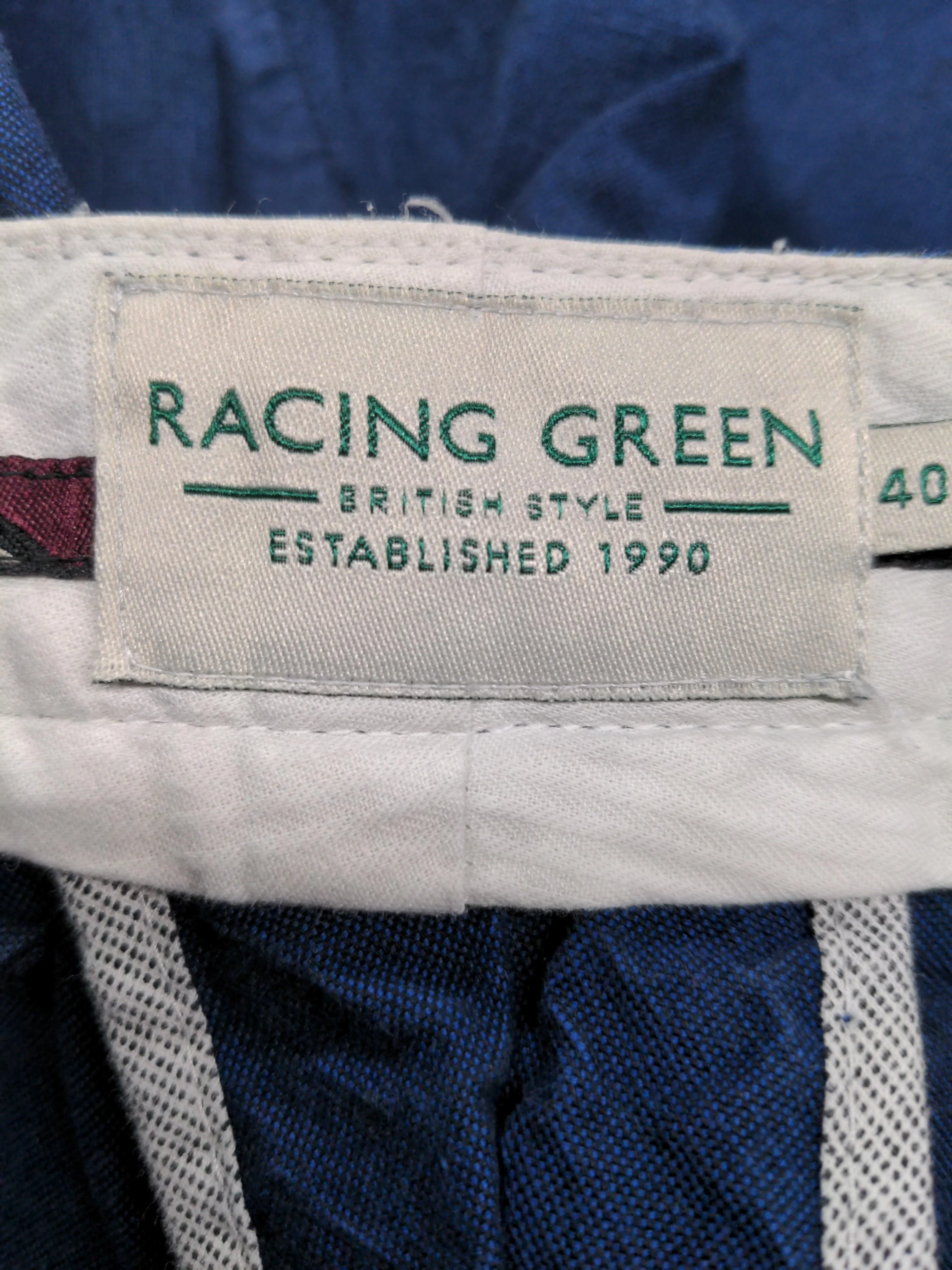 Racing Green Men's Shorts W 40 in Blue 100% Cotton Chino - Image 6