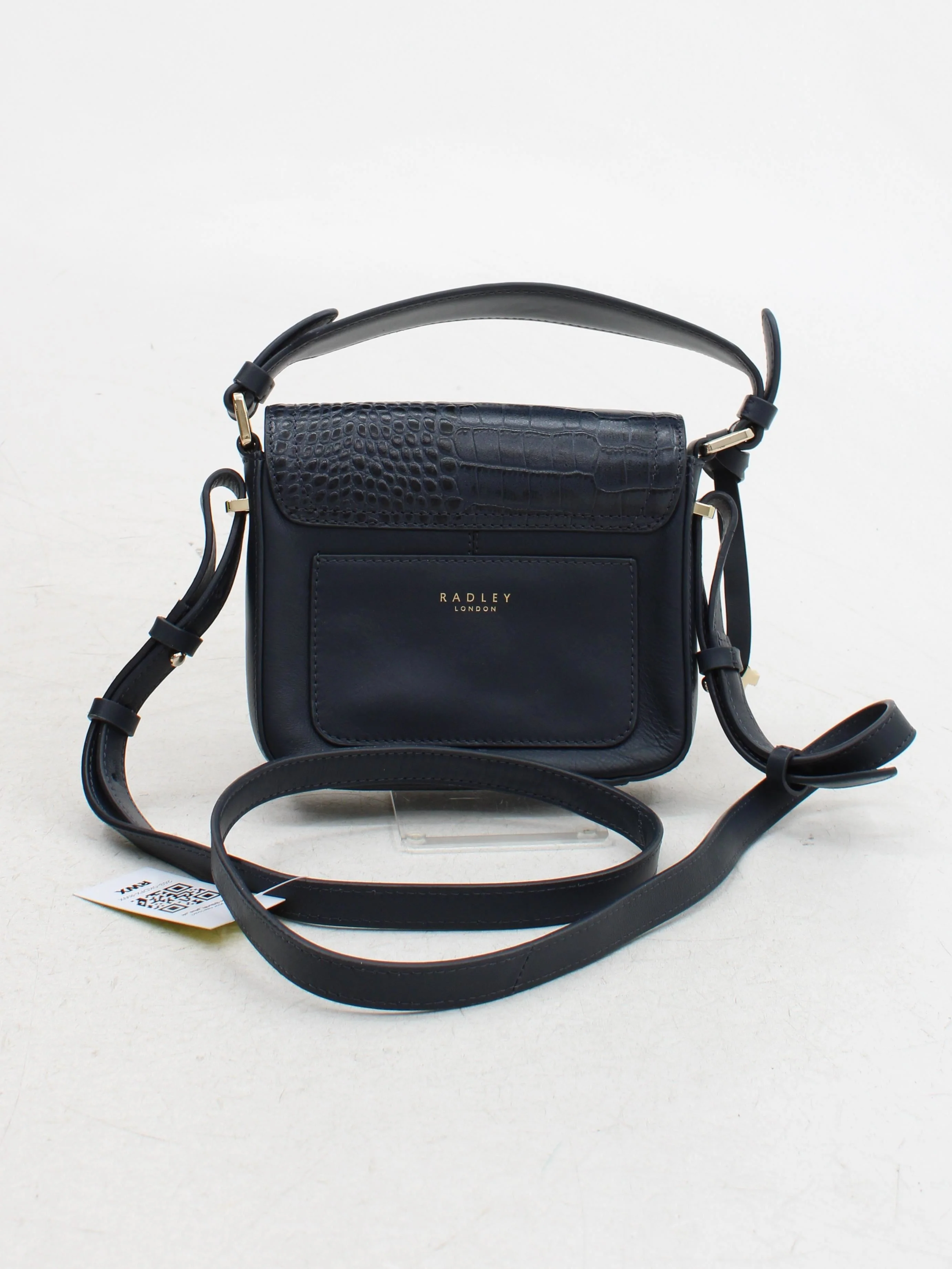 Radley Women's Bag Blue Animal Print 100% Leather Crossbody - Image 2