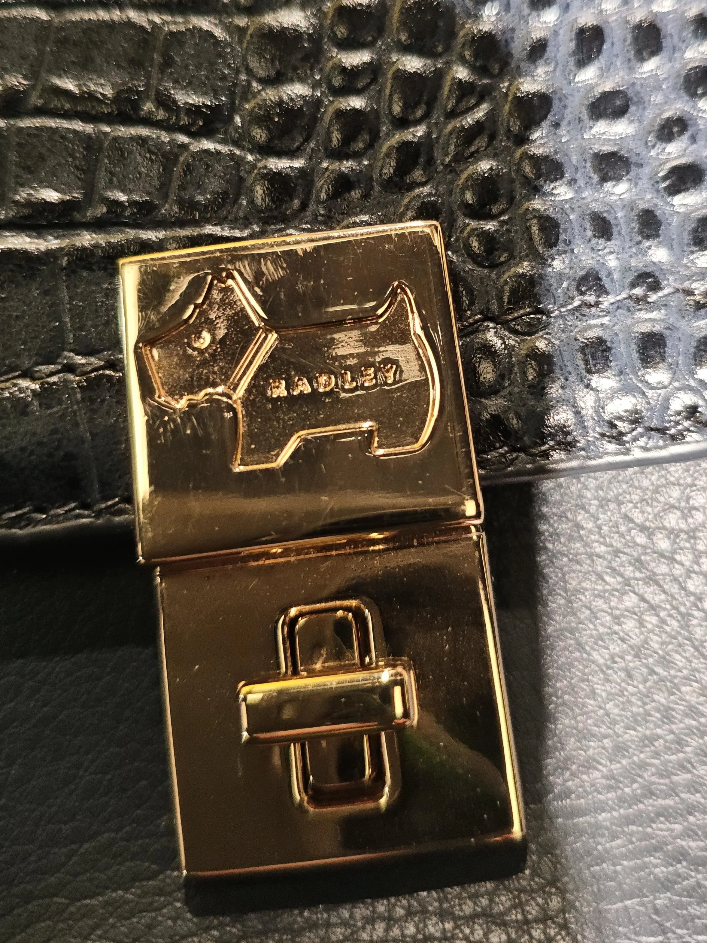 Radley Women's Bag Blue Animal Print 100% Leather Crossbody - Image 5