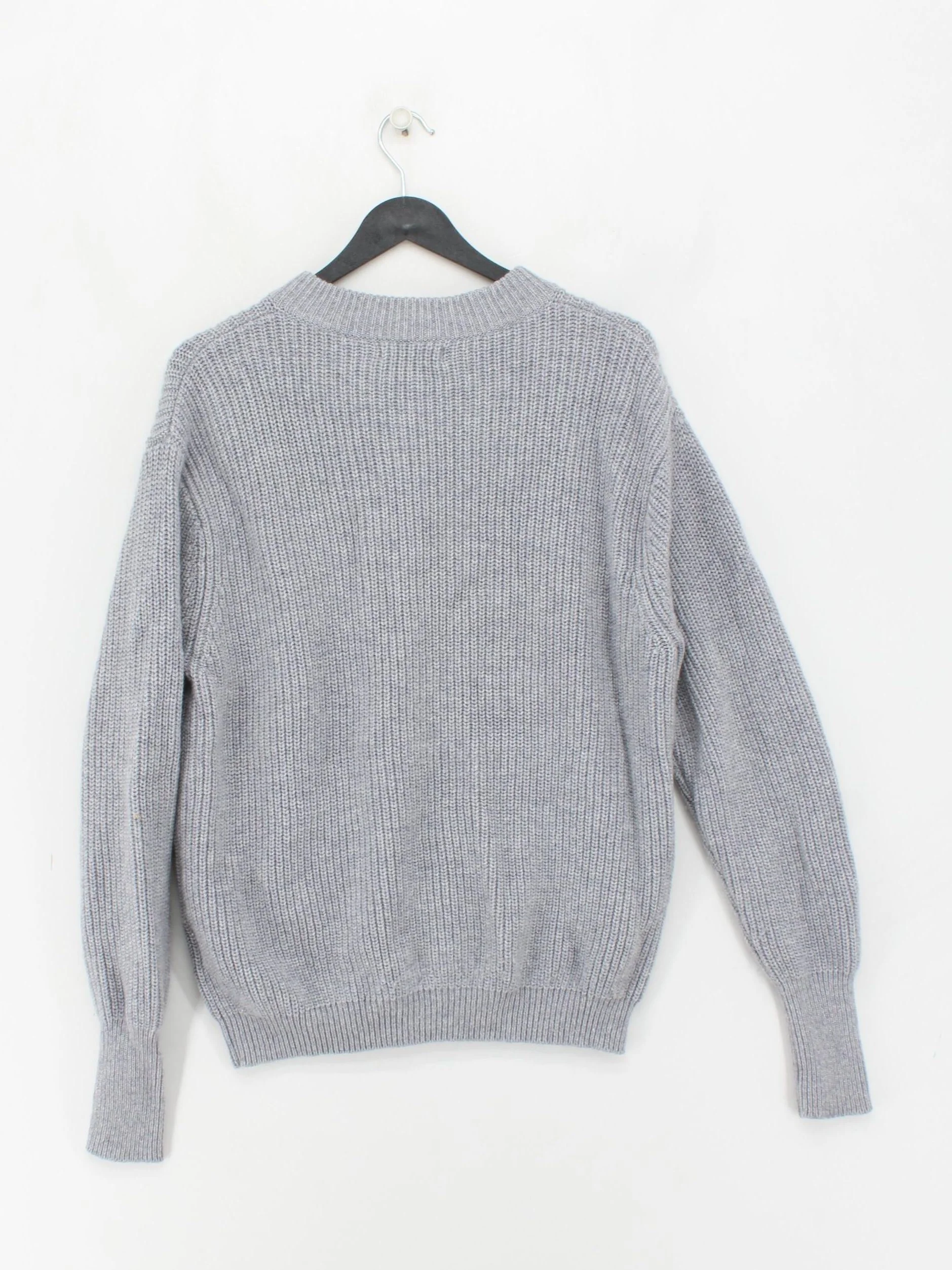 Rae Feather Women's Cardigan M Grey Wool with Cashmere Round Neck Cardigan - Image 2