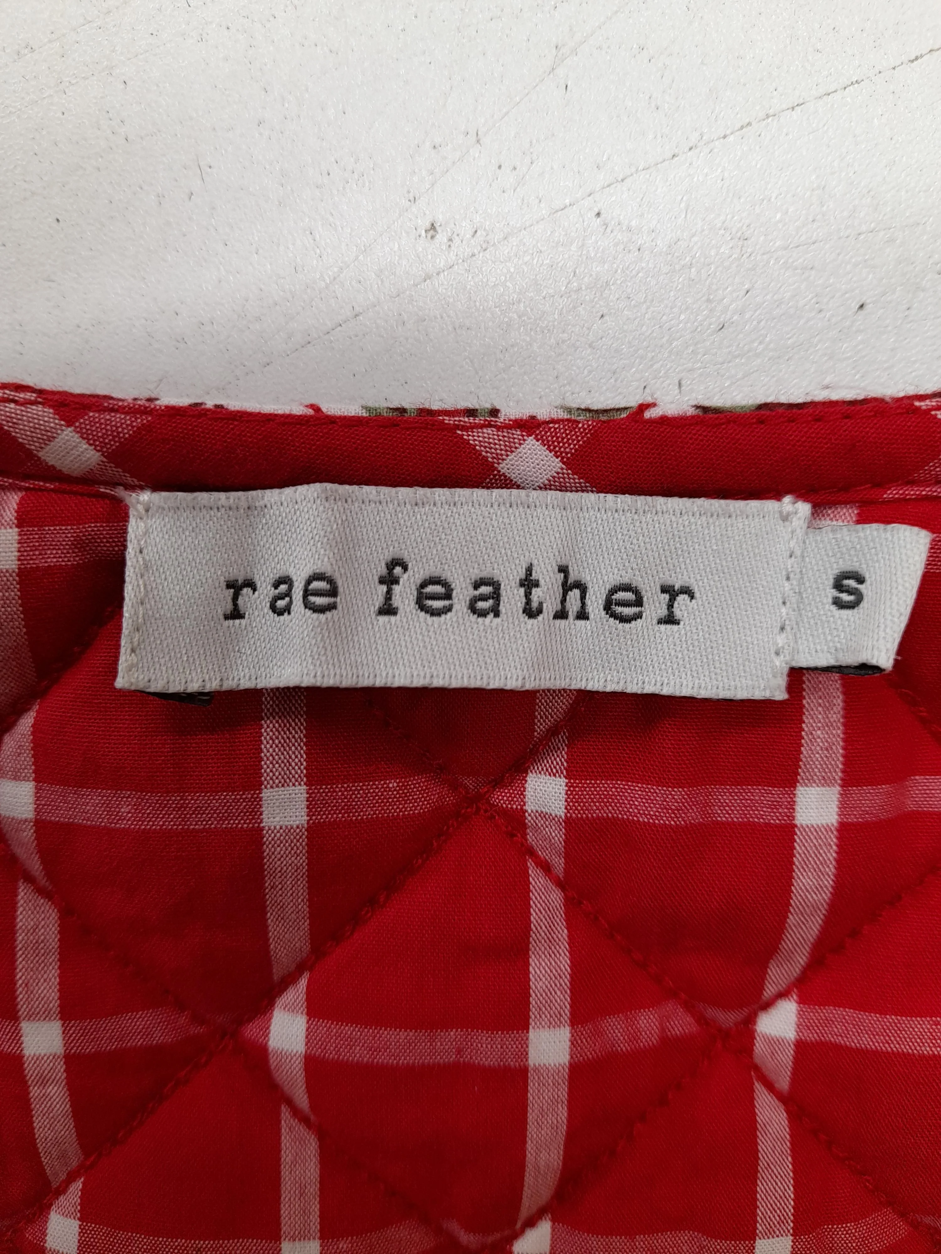 Rae Feather Women's Coat S Red Floral 100% Cotton Overcoat - Image 5