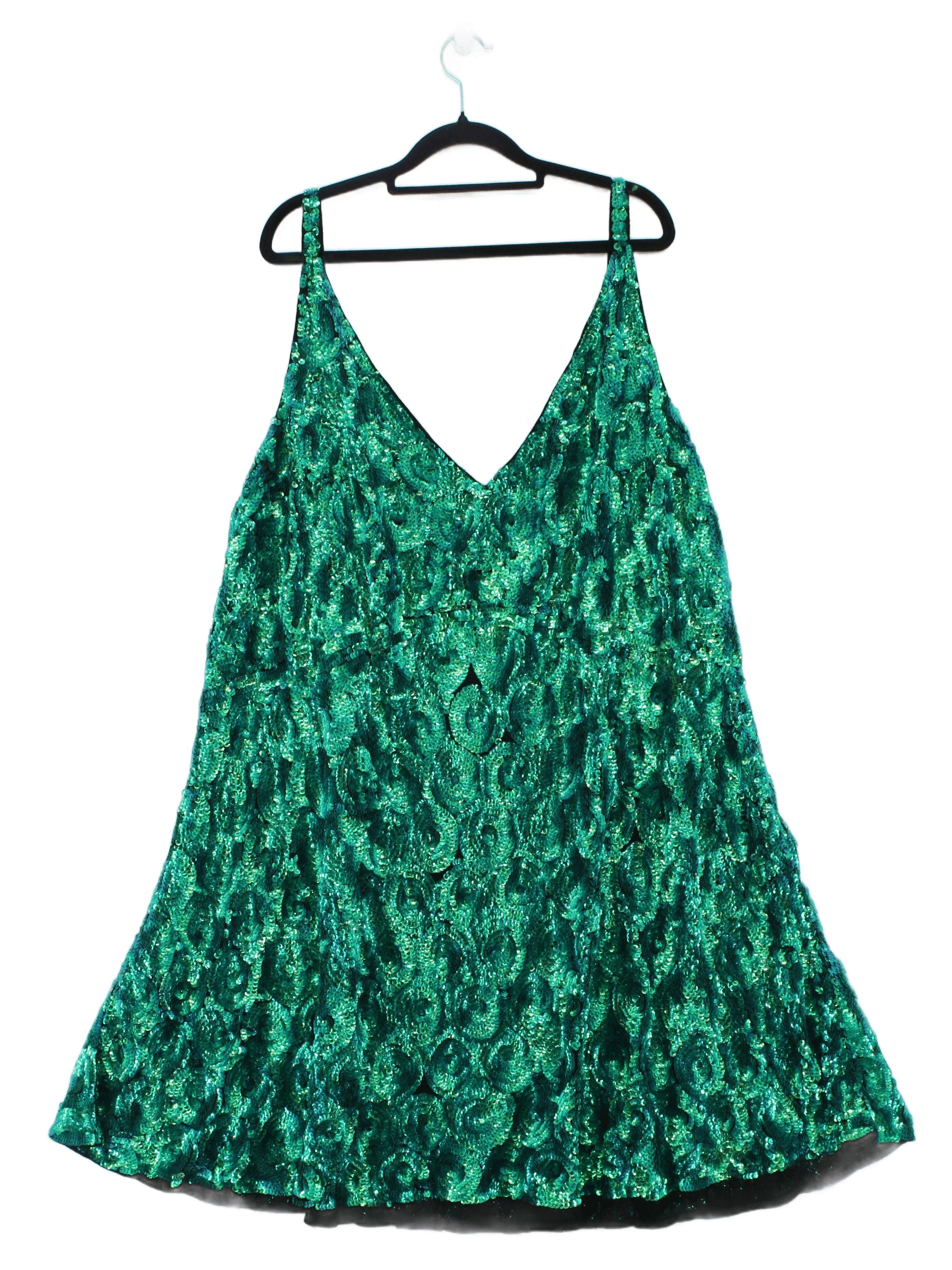 RaeVynn Mini Dress UK28 in Green RRP £195 - Image 2