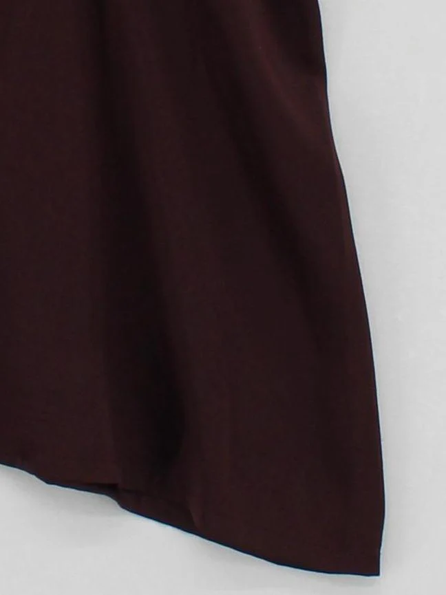 Raey Women's T-Shirt XXS Brown 100% Silk Sleeveless V-Neck Camisole - Image 4
