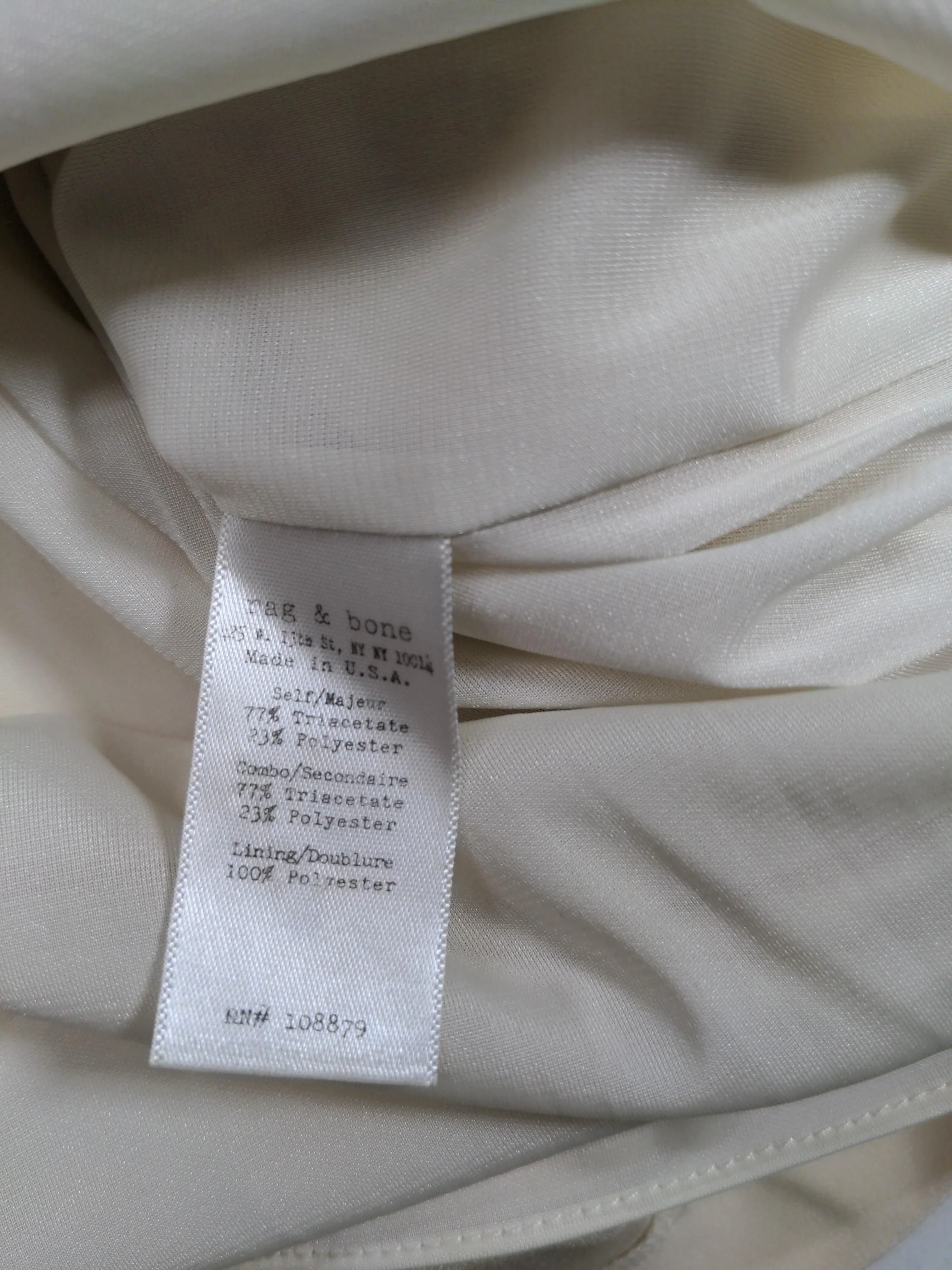 Rag & Bone Mini Dress in Cream - Image 7
