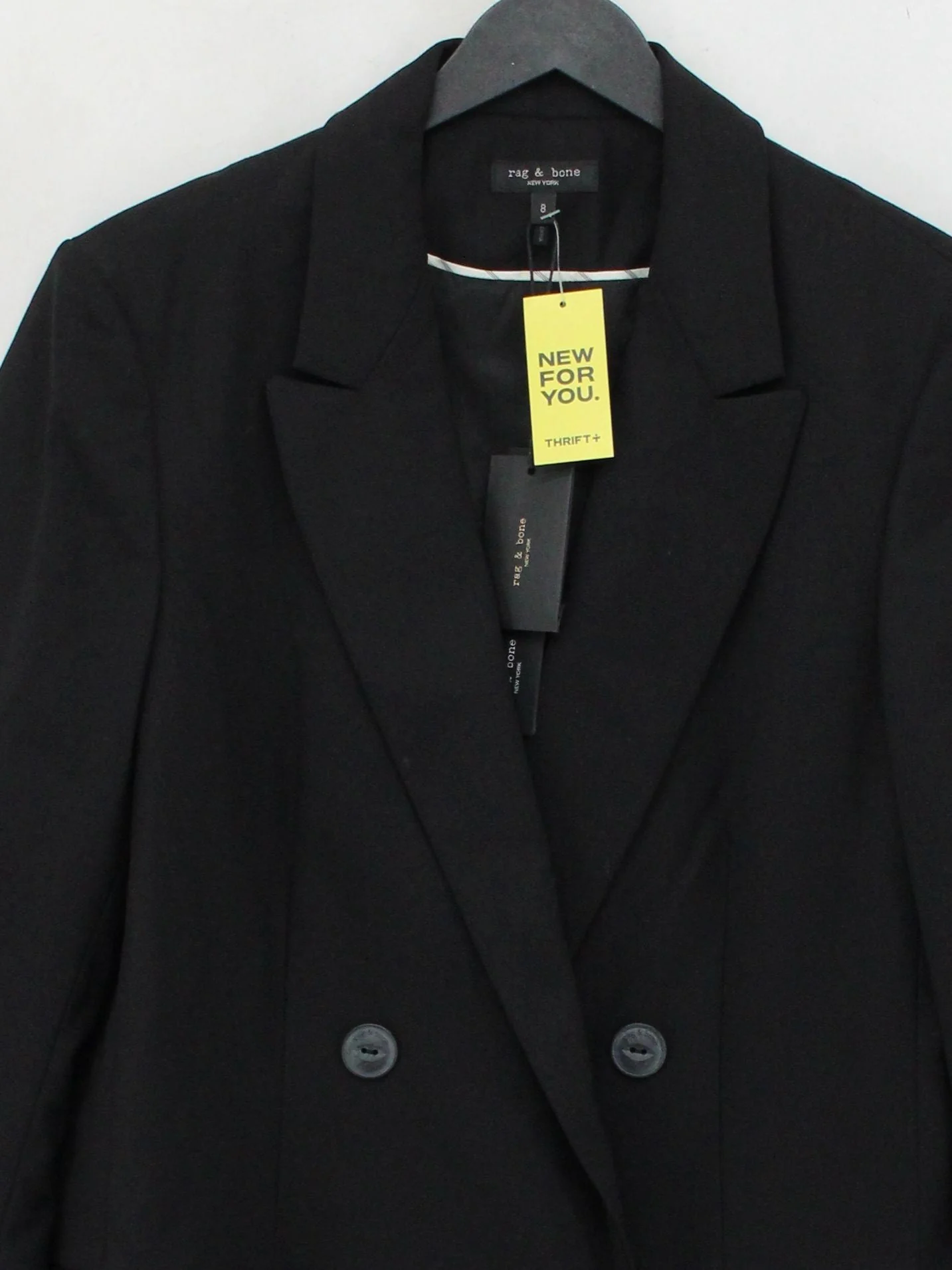 Rag & Bone Women's Blazer UK 12 Black Wool New with tags - Image 3