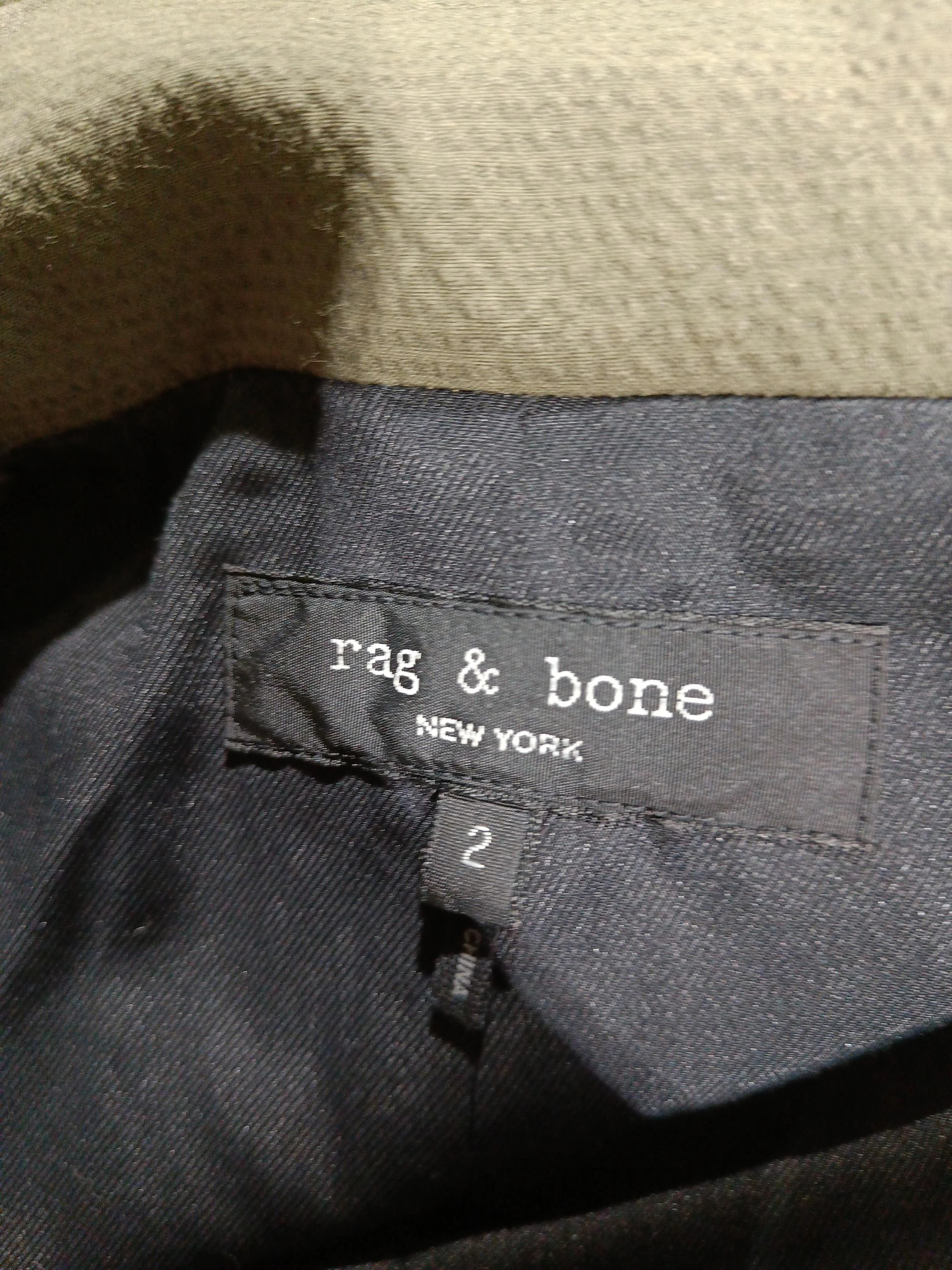 Rag & Bone Women's Blazer UK 6 Green Cotton with Spandex Overcoat - Image 5
