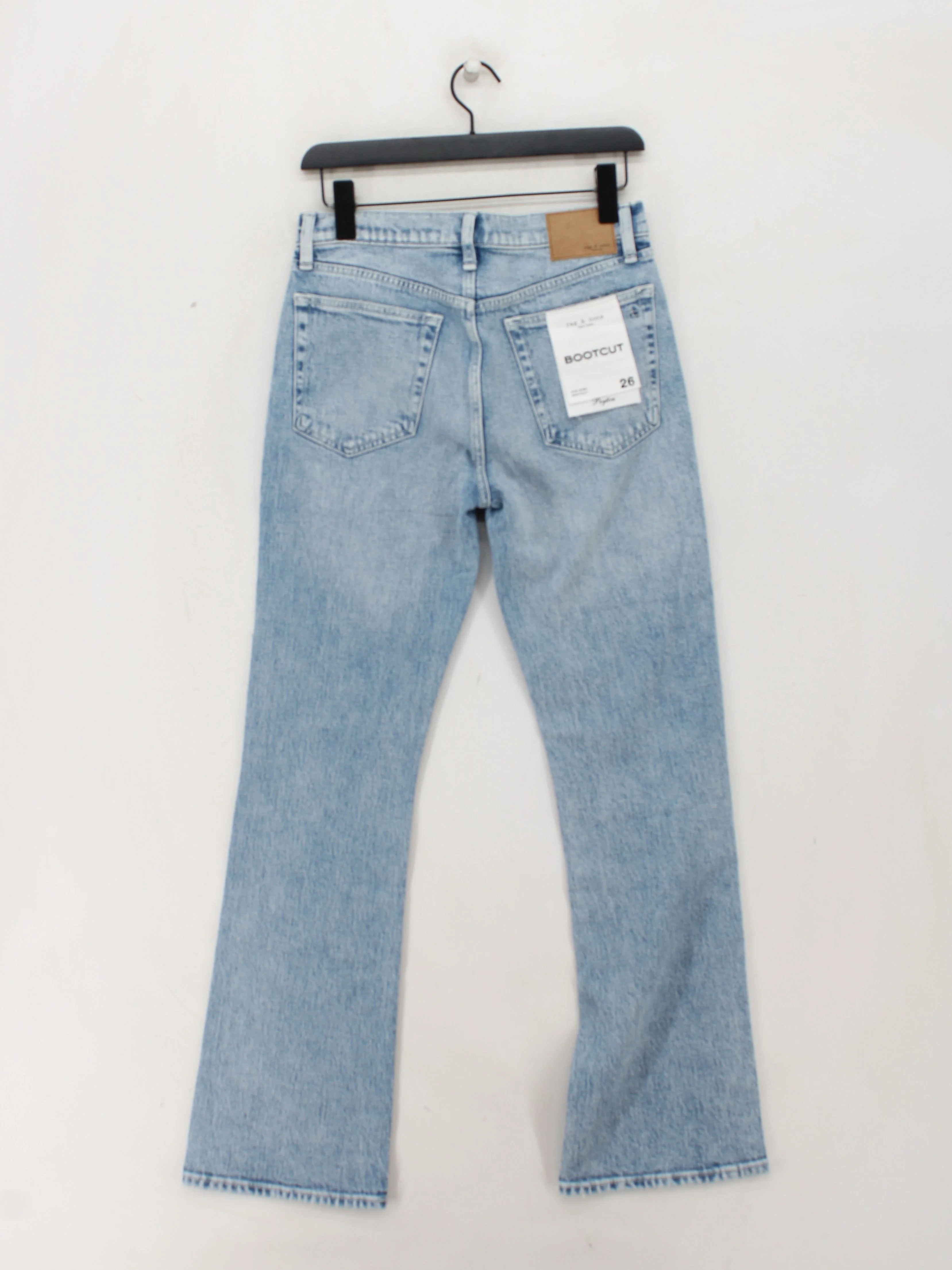 Rag & Bone Women's Jeans W 26 in Blue Cotton with Elastane Flared - Image 2