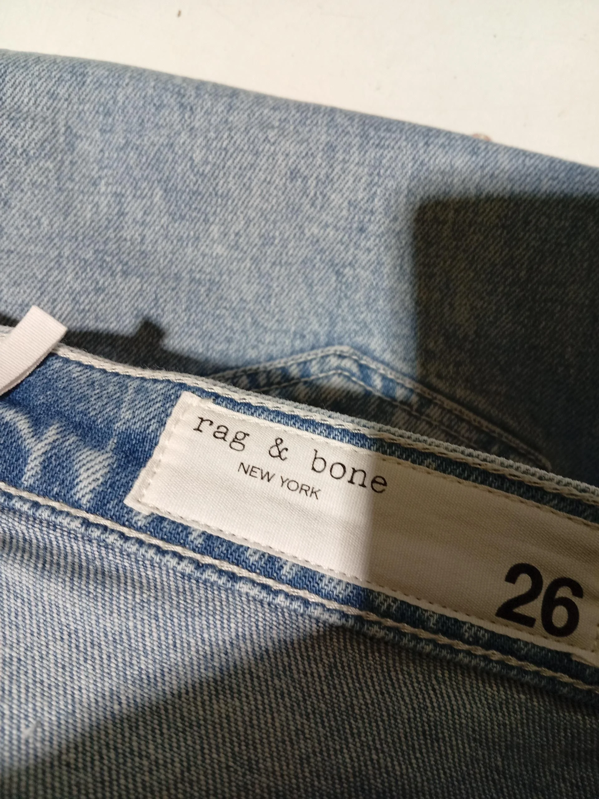 Rag & Bone Women's Jeans W 26 in Blue Cotton with Elastane Flared - Image 5