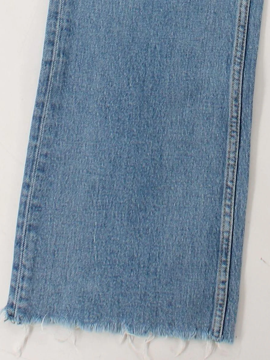 Rag & Bone Women's Jeans W 31 in Blue Cotton with Elastane Wide-Leg - Image 4