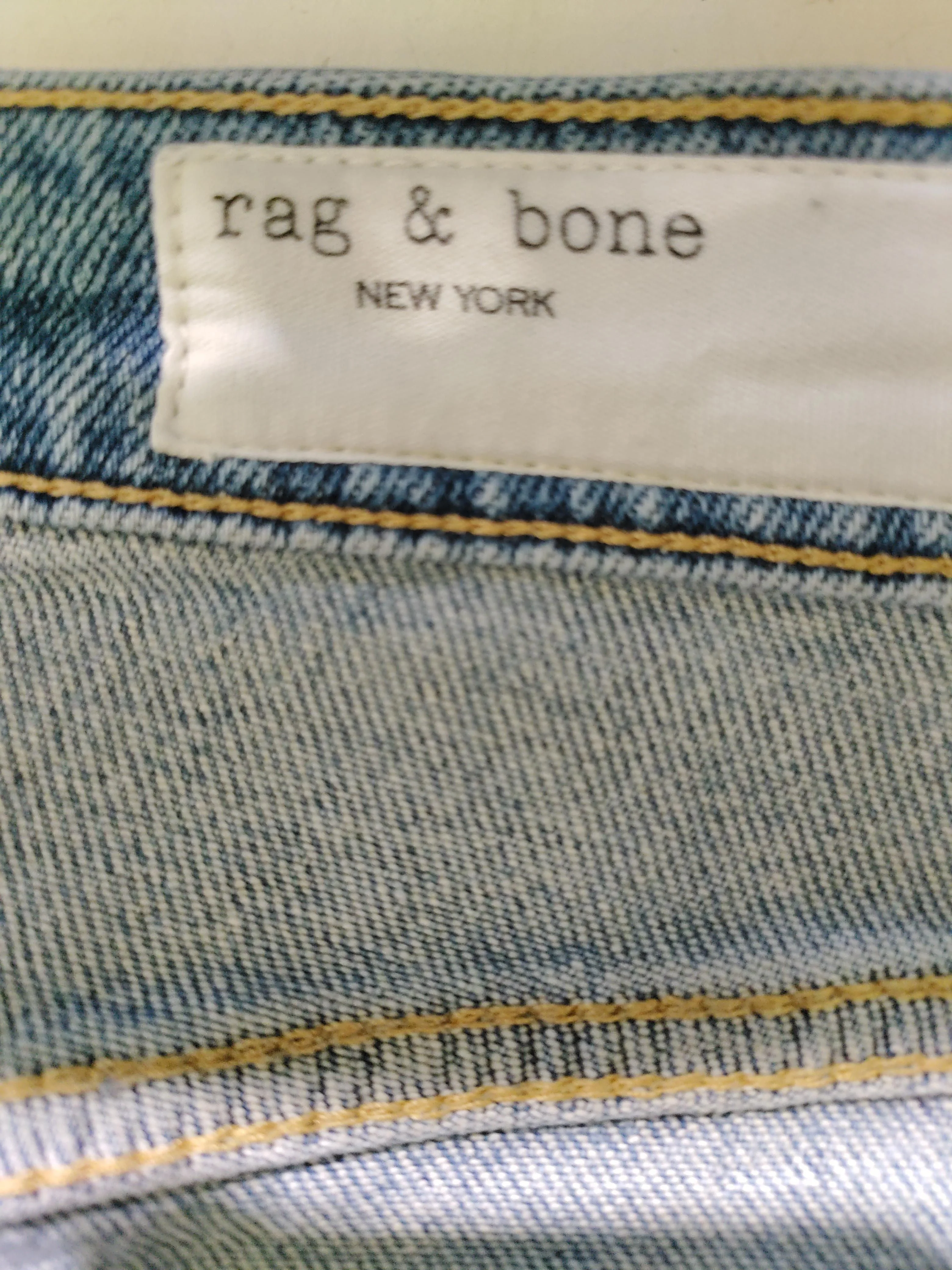 Rag & Bone Women's Jeans W 31 in Blue Cotton with Elastane Wide-Leg - Image 5