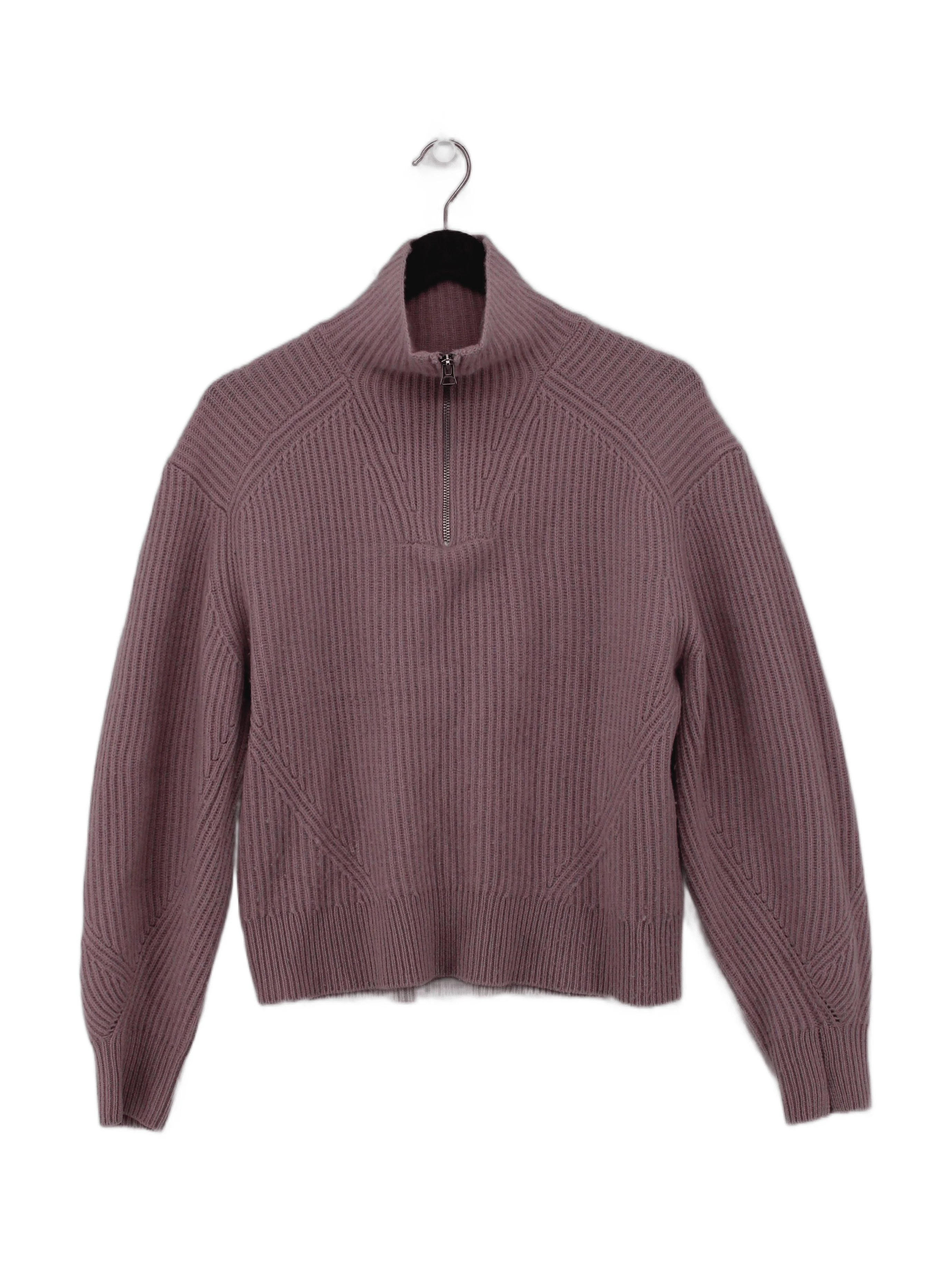 Rag & Bone Women's Jumper M Pink 100% Cashmere High Neck Pullover