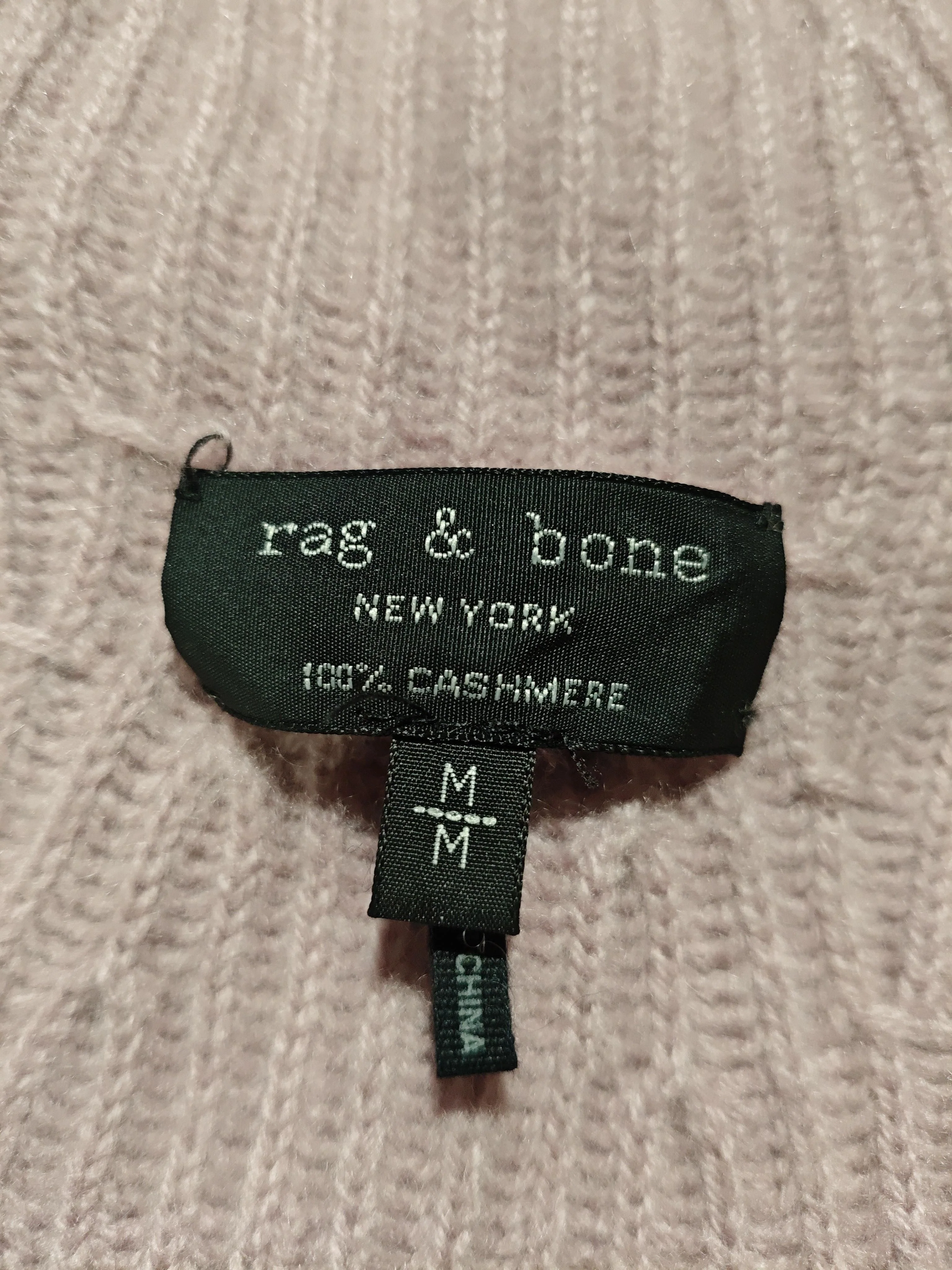 Rag & Bone Women's Jumper M Pink 100% Cashmere High Neck Pullover - Image 5