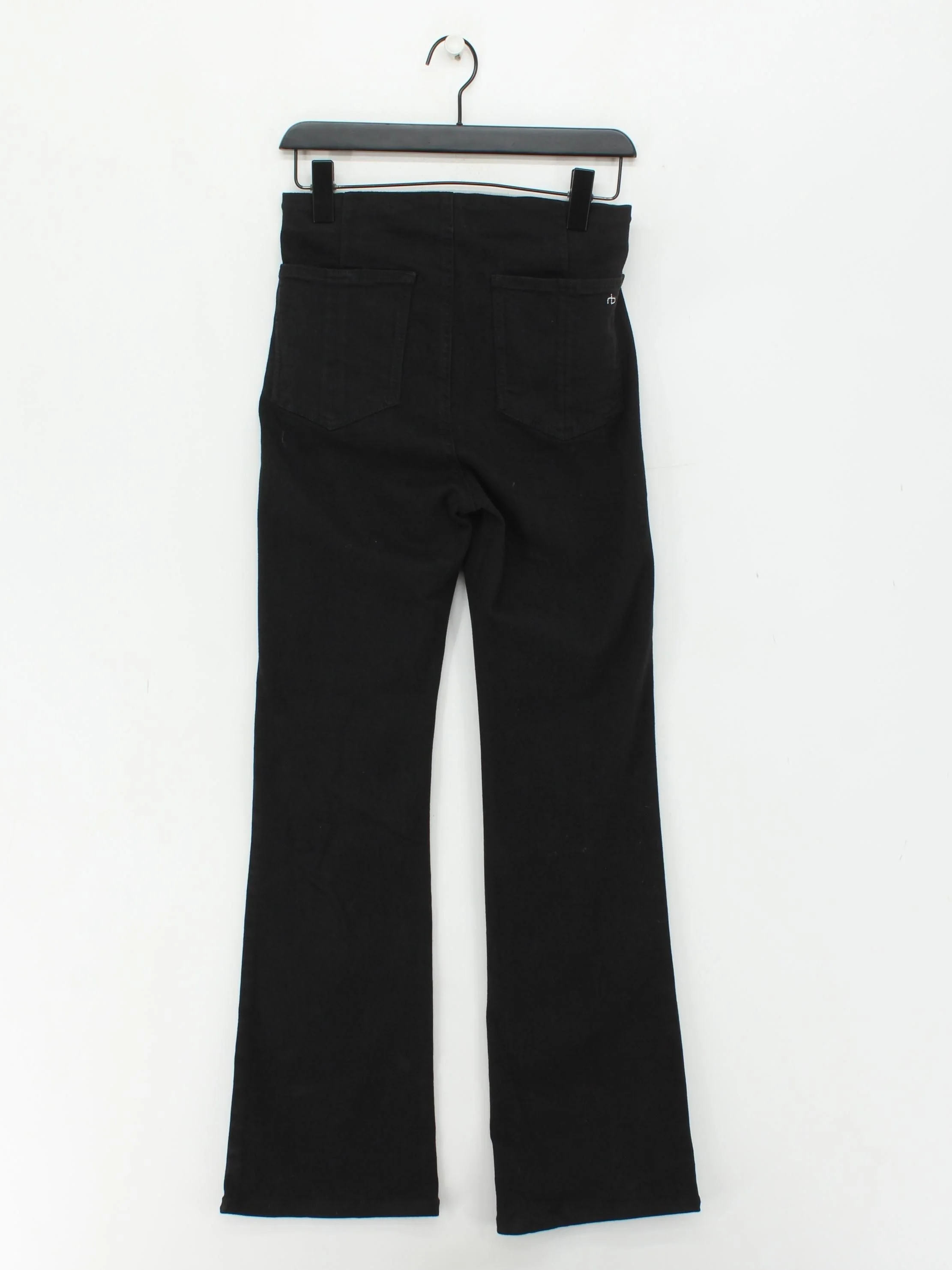 Rag & Bone Women's Trousers M Black Cotton - Image 2