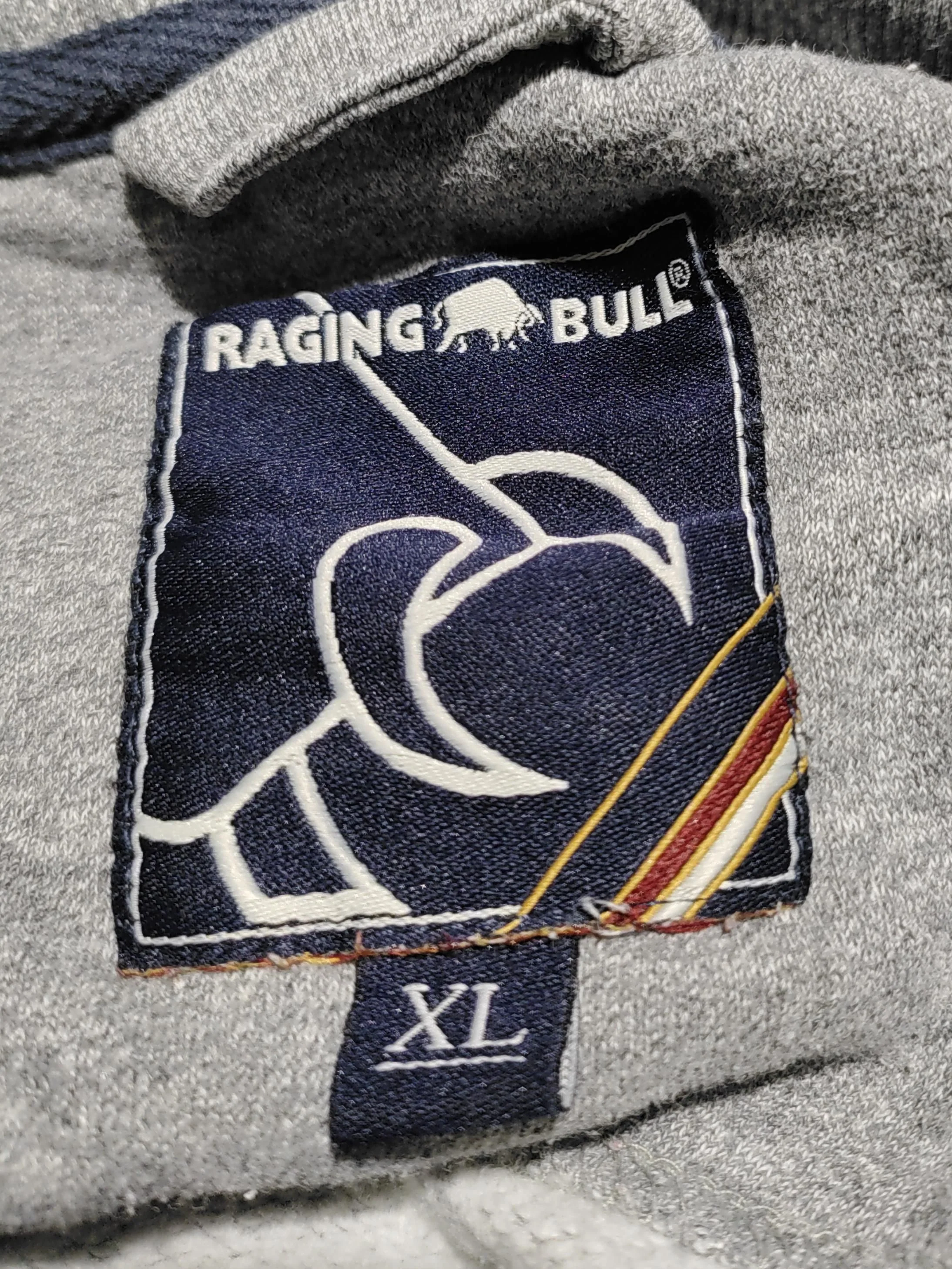 Raging Bull Men's Jumper XL Grey Cotton with Polyester Mock Neck Pullover - Image 5