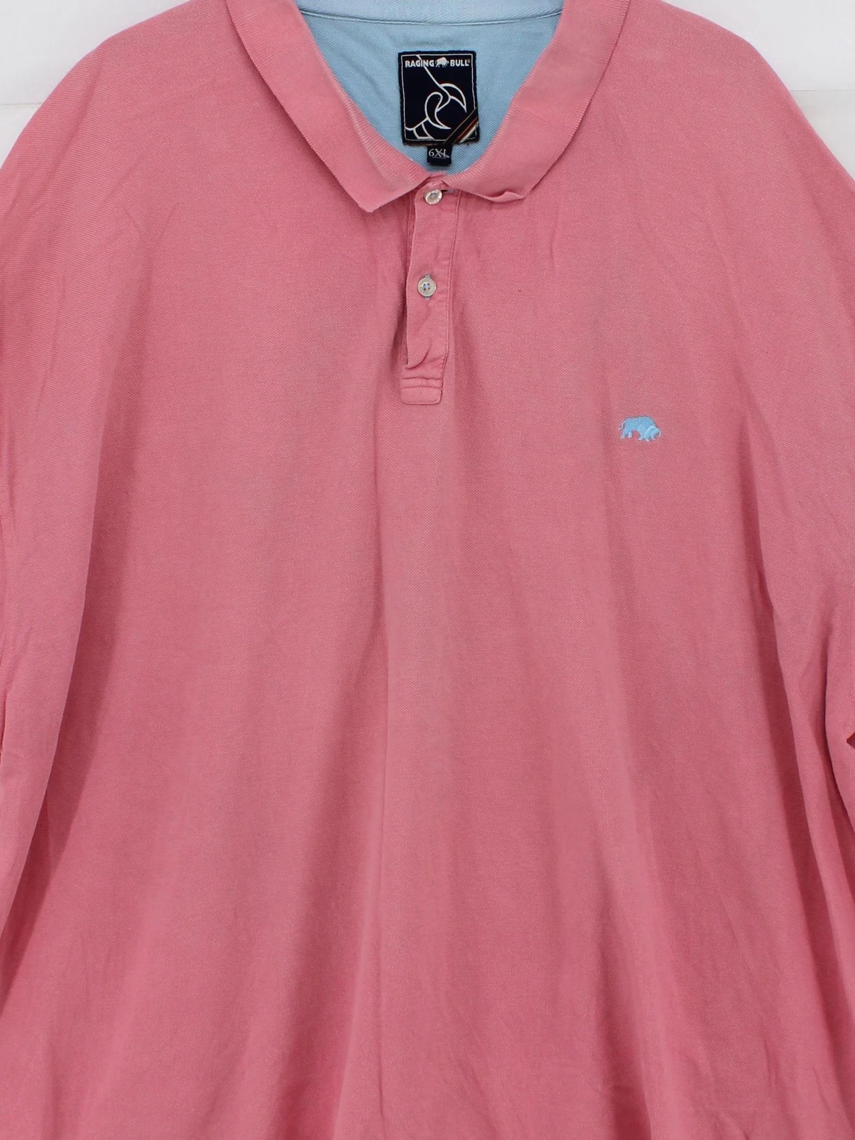 Raging Bull Men's Polo Chest: 66 in Pink 100% Cotton Basic - Image 3