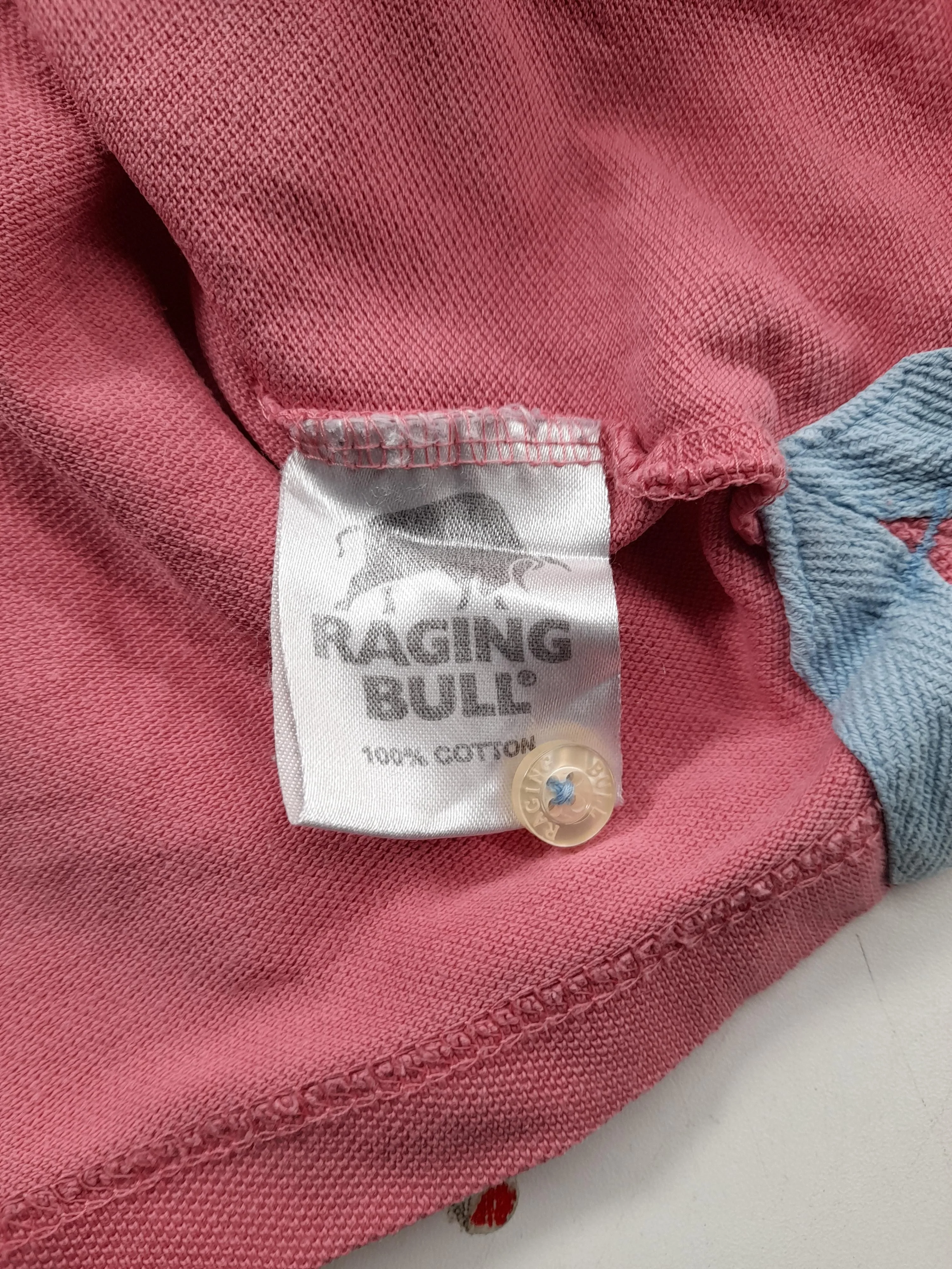 Raging Bull Men's Polo Chest: 66 in Pink 100% Cotton Basic - Image 7