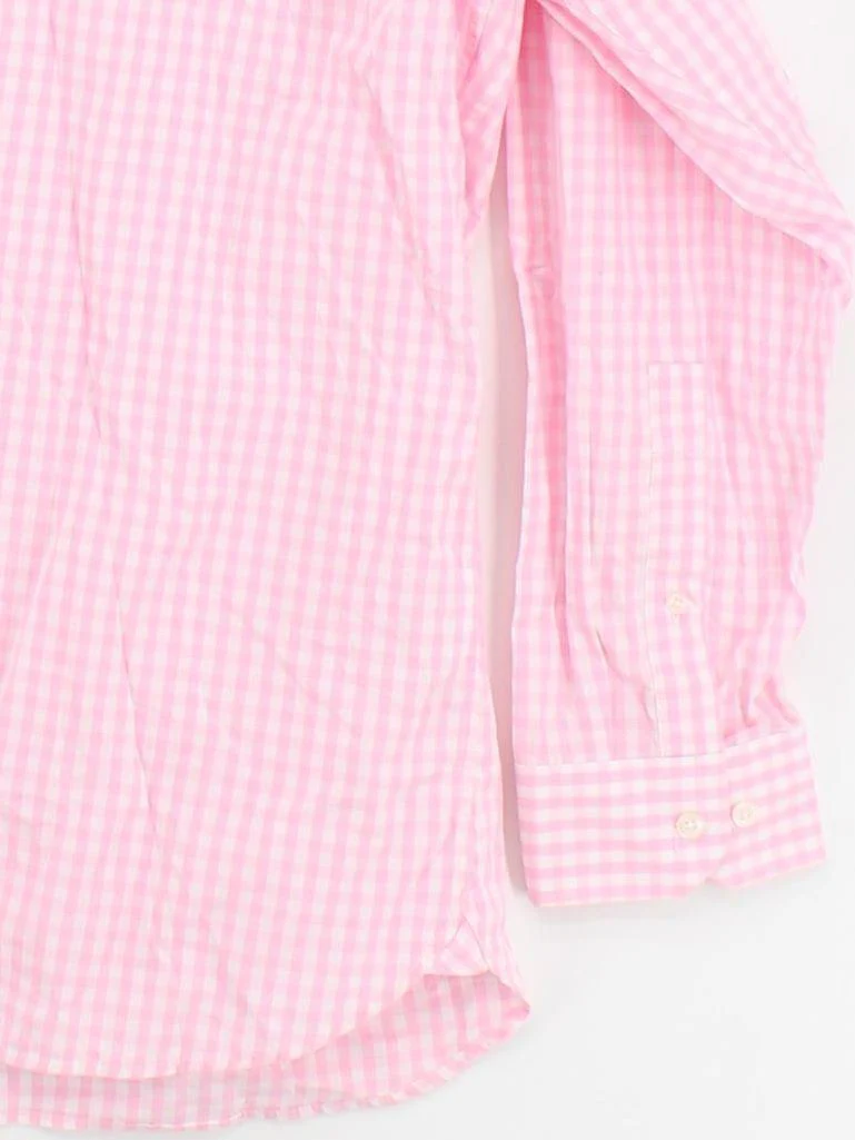 Raging Bull Men's Shirt XXXL Pink Checkered 100% Cotton Basic - Image 4