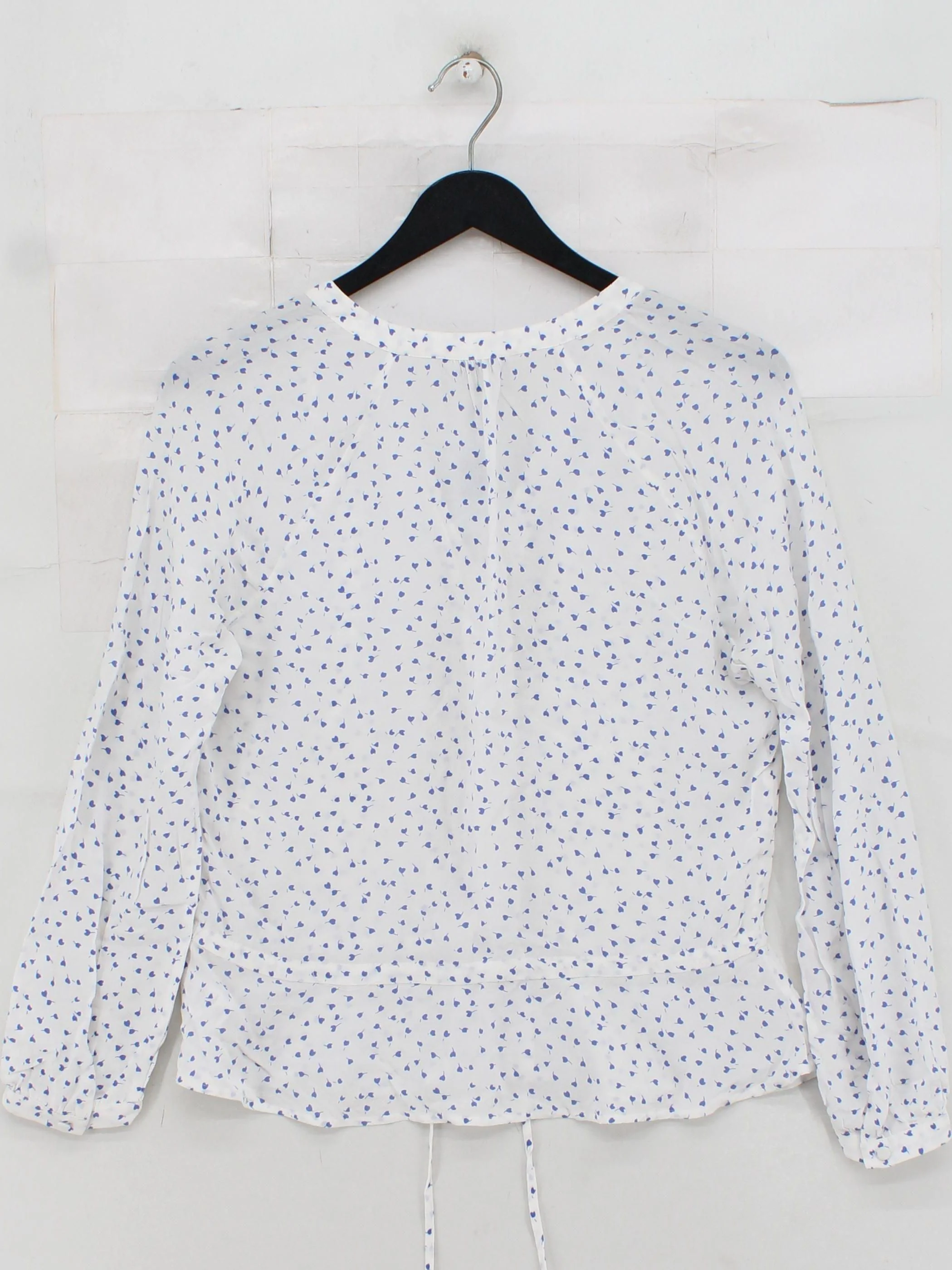 Rails Women's Blouse XS White 100% Other Long Sleeve V-Neck Basic - Image 2