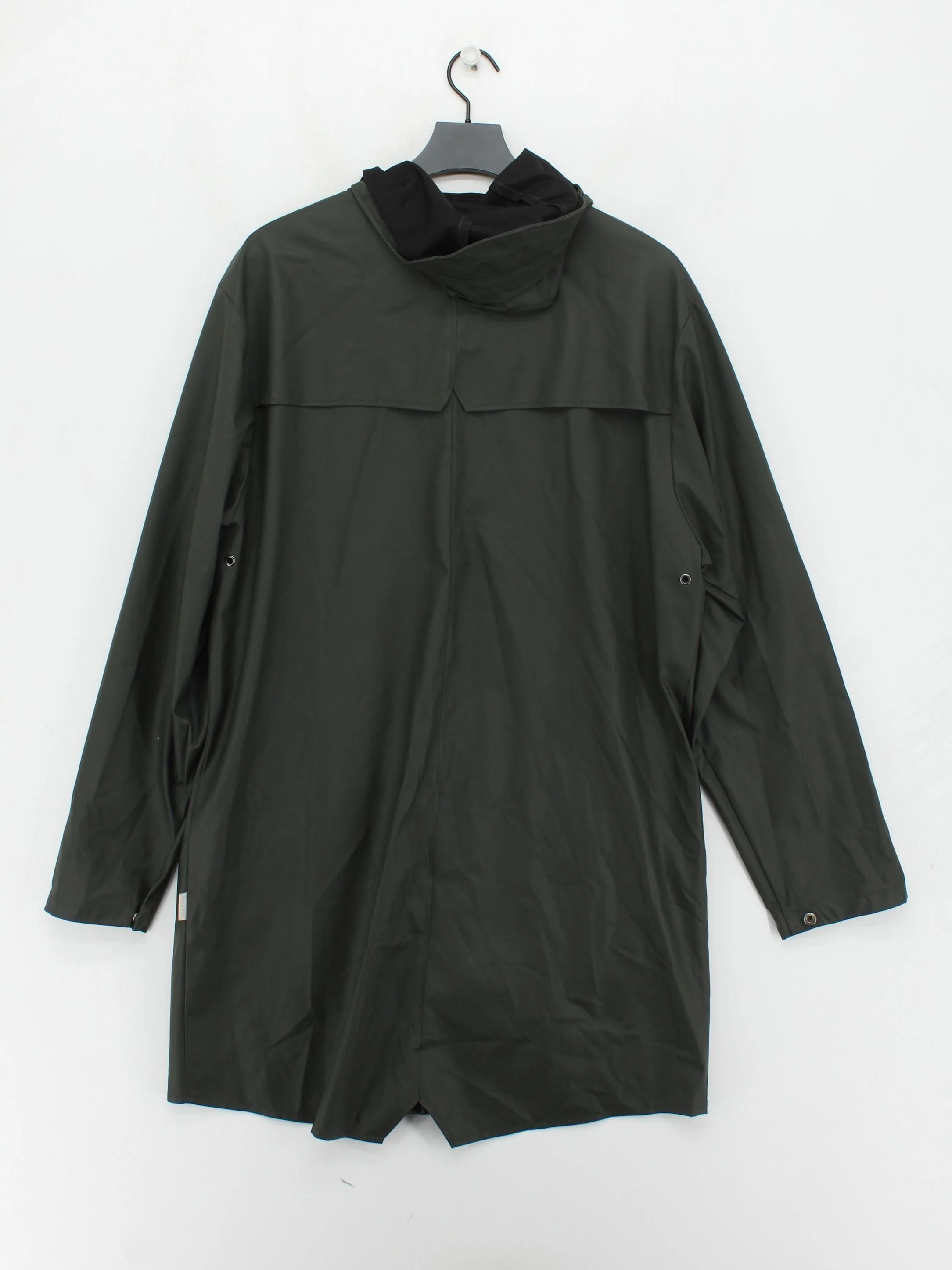 Rains Men's Coat M Green Polyester with Other Rain Coat - Image 2