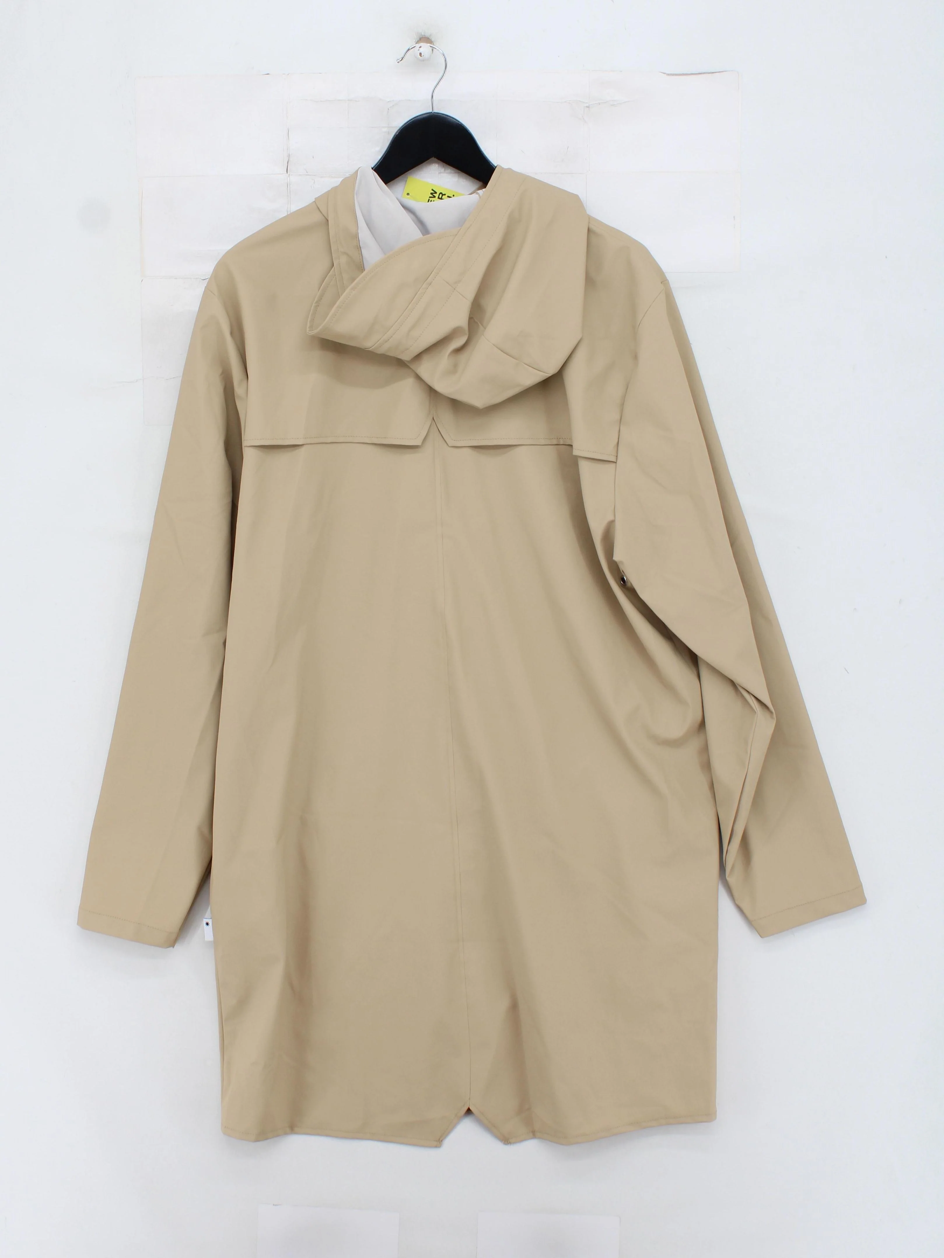 Rains Men's Coat M Tan 100% Polyester Rain Coat - Image 2