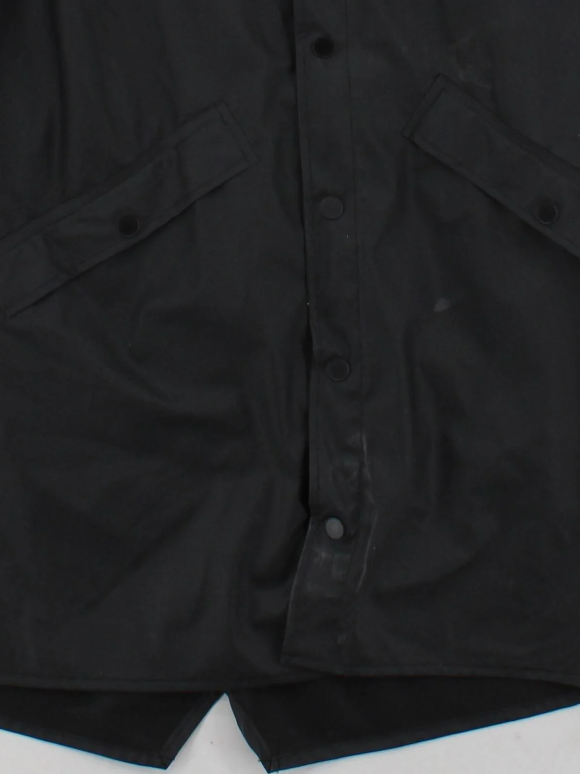 Rains Men's Coat S Black 100% Polyester Rain Coat - Image 4
