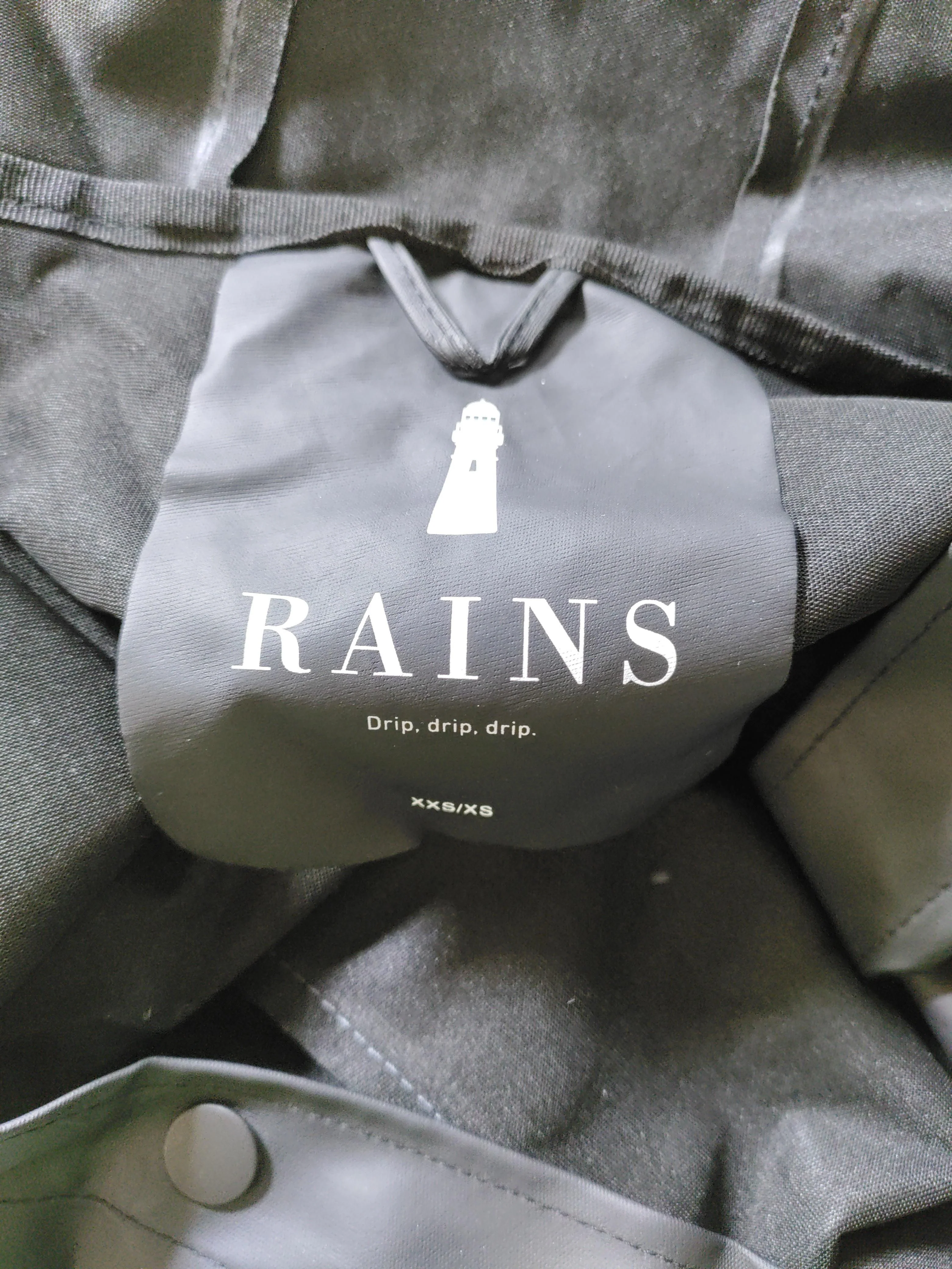 Rains Women's Coat XXS Black Polyester with Other Rain Coat - Image 5