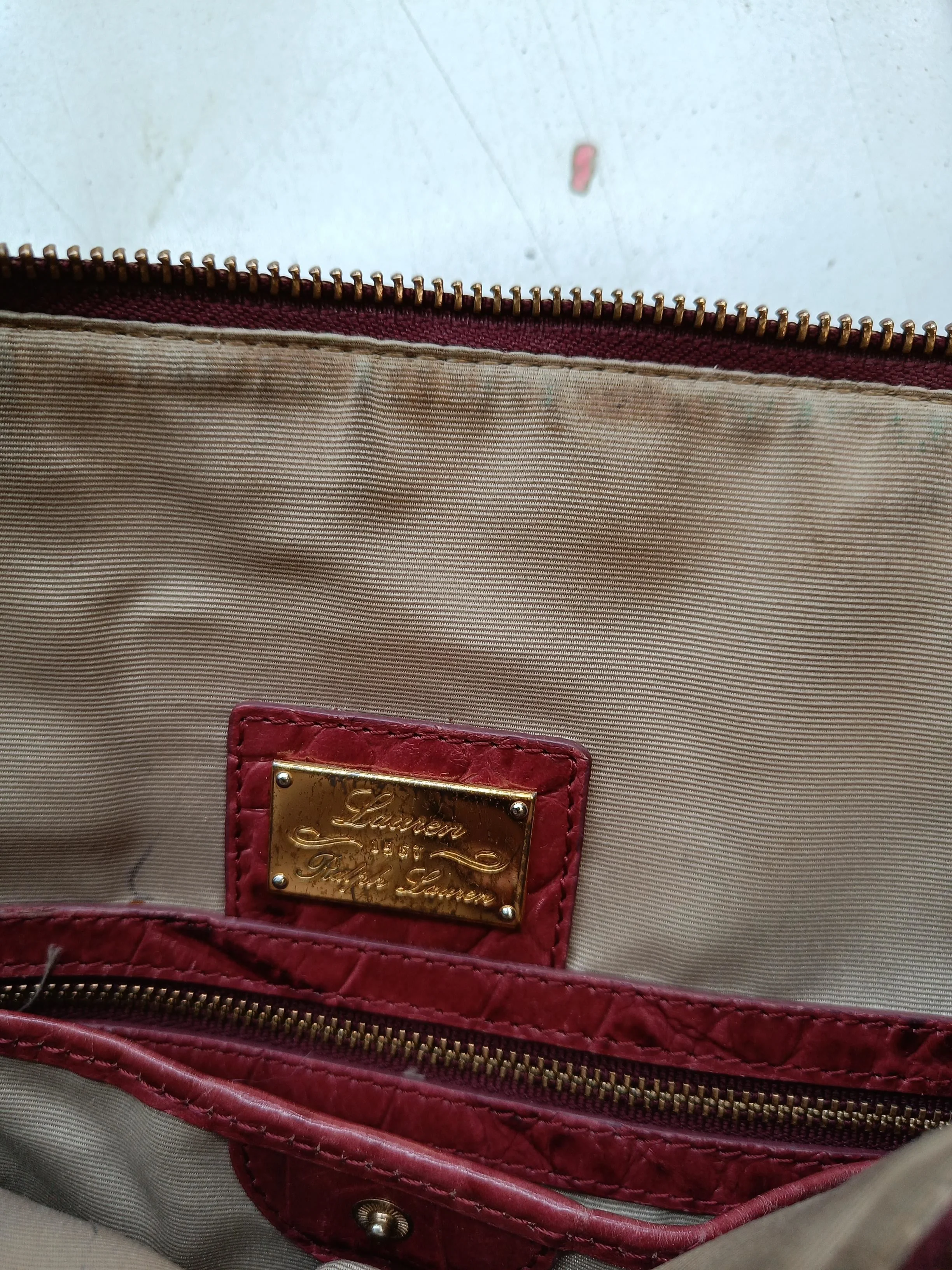 Ralph Lauren Men's Bag Red 100% Leather Satchel - Image 7