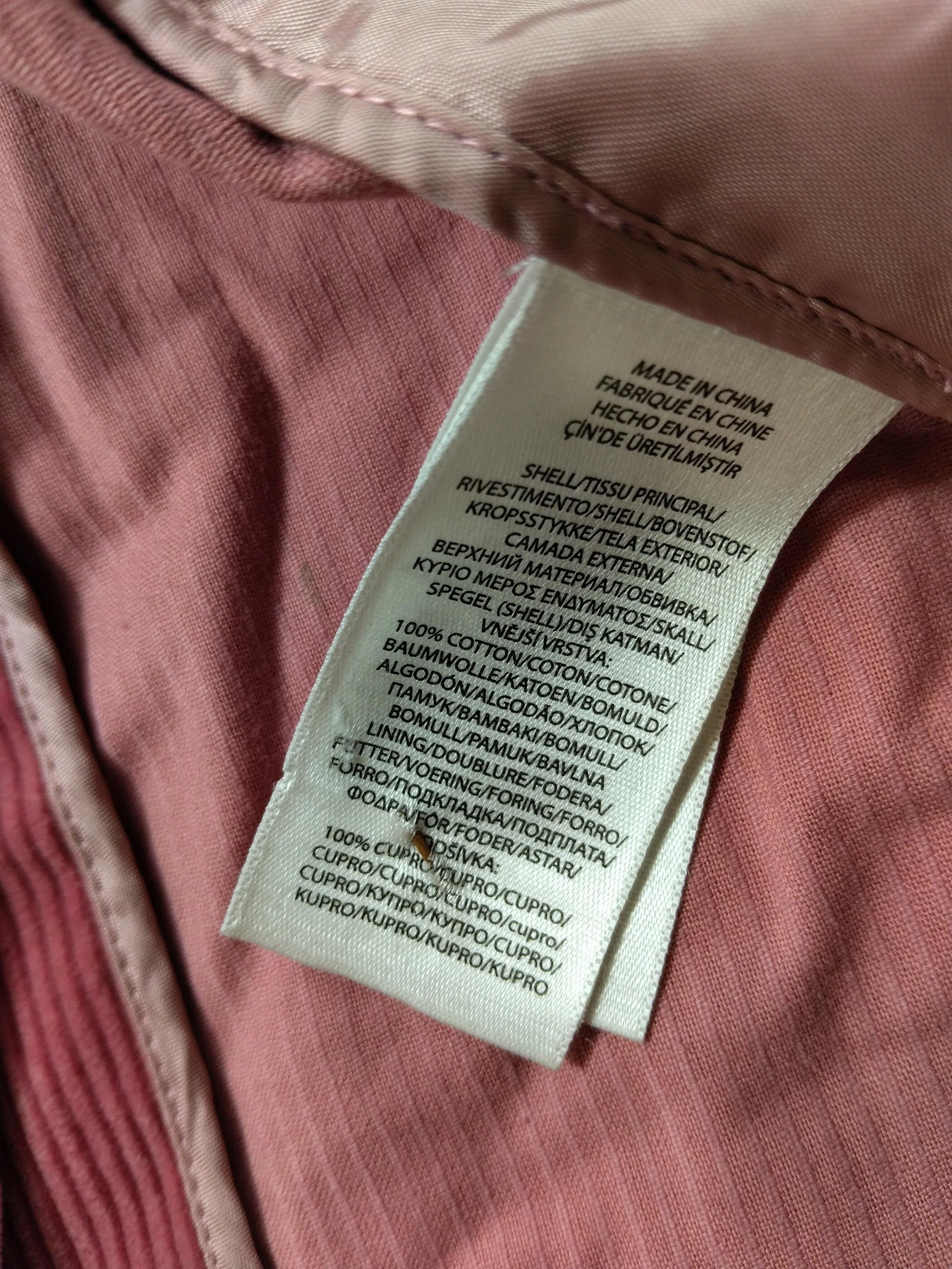 Ralph Lauren Men's Blazer Chest: 66 in Pink Cotton with Other Overcoat - Image 6