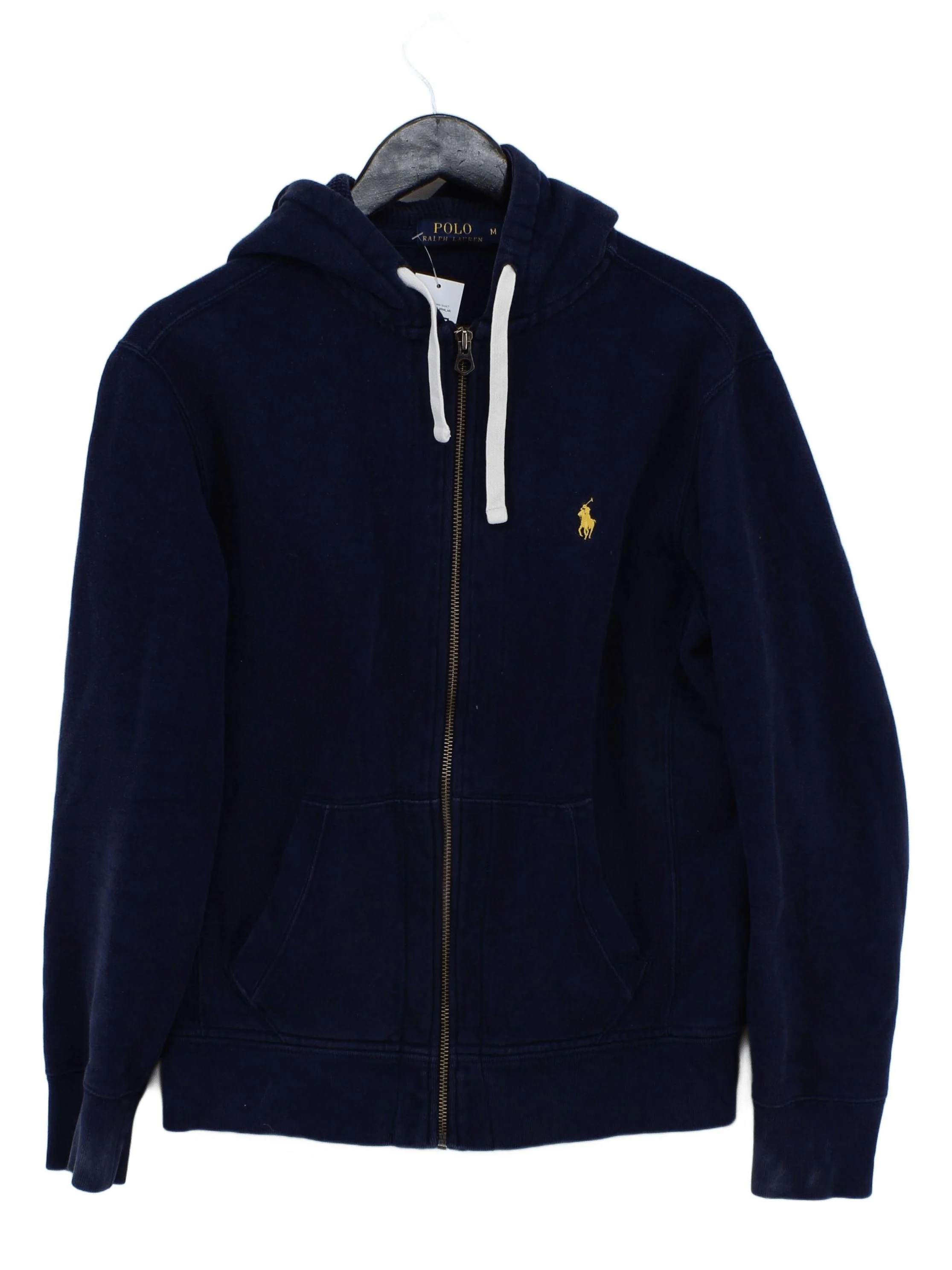 Ralph Lauren Men's Hoodie M Blue Cotton with Polyester Pullover