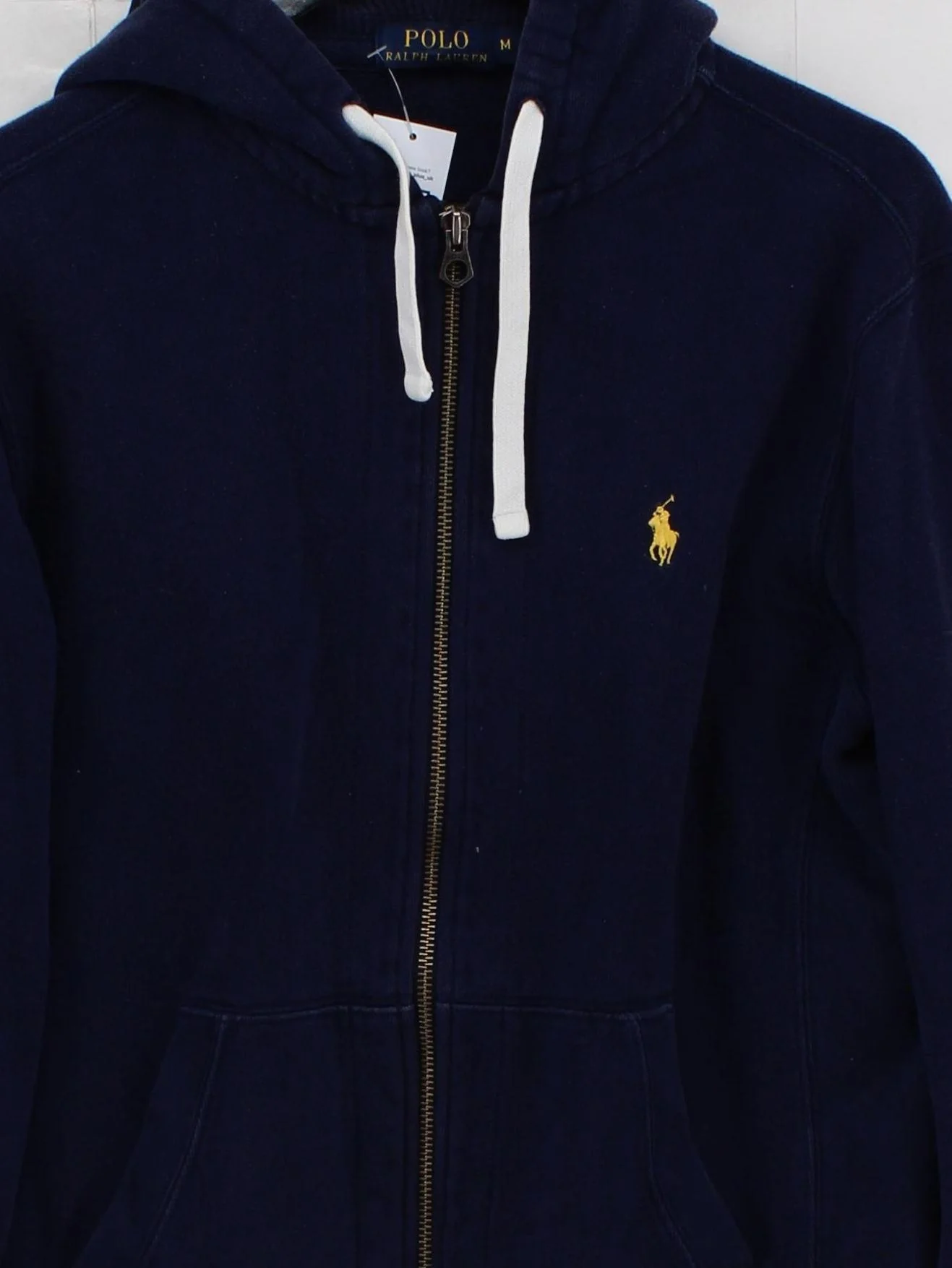 Ralph Lauren Men's Hoodie M Blue Cotton with Polyester Pullover - Image 3
