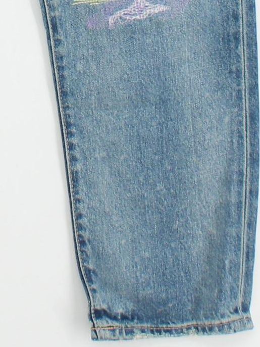 Ralph Lauren Men's Jeans W 28 in Blue Graphic Cotton with Lyocell Modal Skinny - Image 4