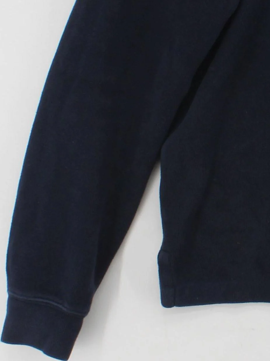 Ralph Lauren Men's Jumper M Blue 100% Cotton Mock Neck Pullover - Image 4