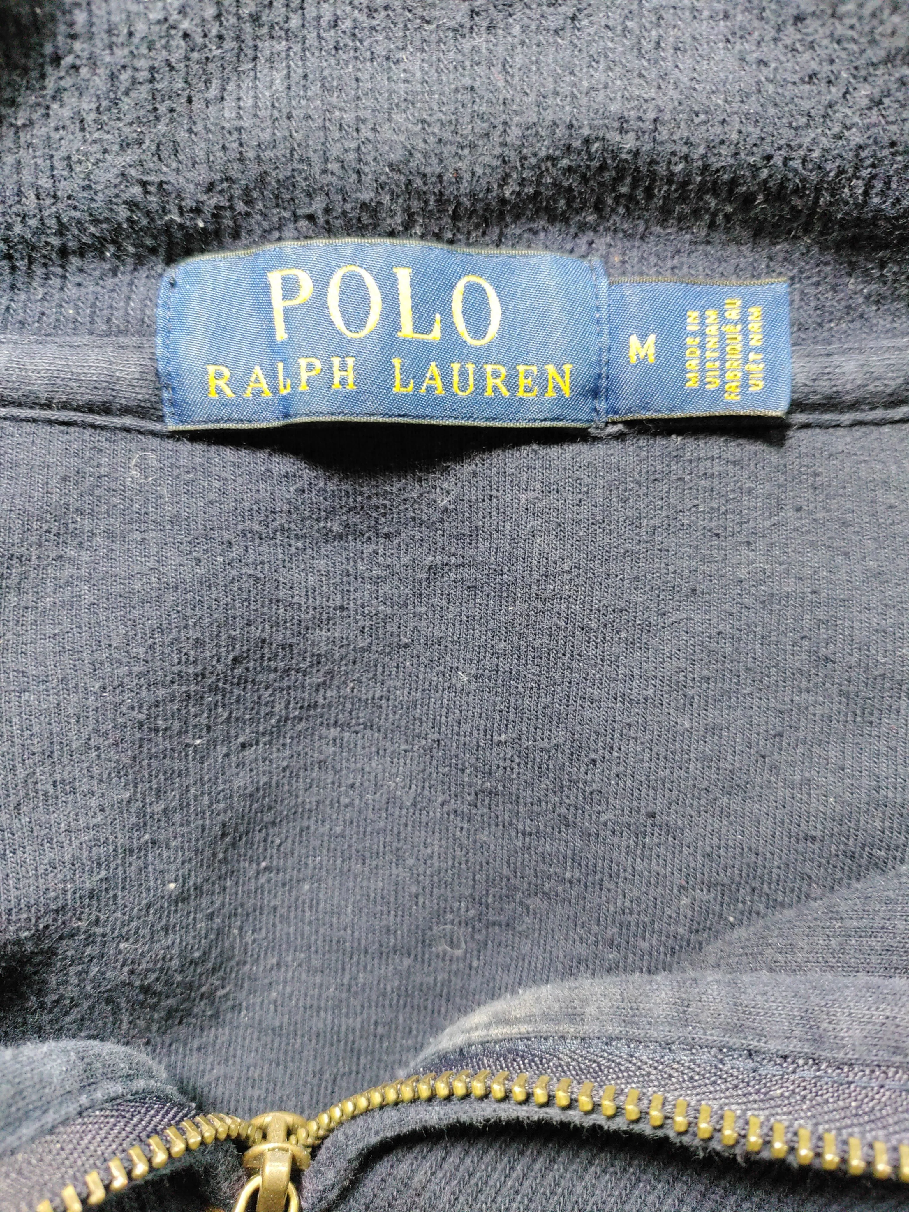 Ralph Lauren Men's Jumper M Blue 100% Cotton Mock Neck Pullover - Image 6