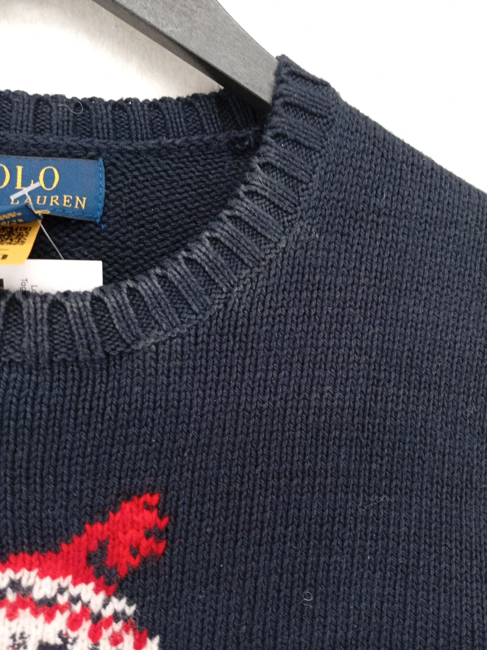 Ralph Lauren Men's Jumper M Blue Wool with Cotton, Nylon, Elastane Pullover - Image 5